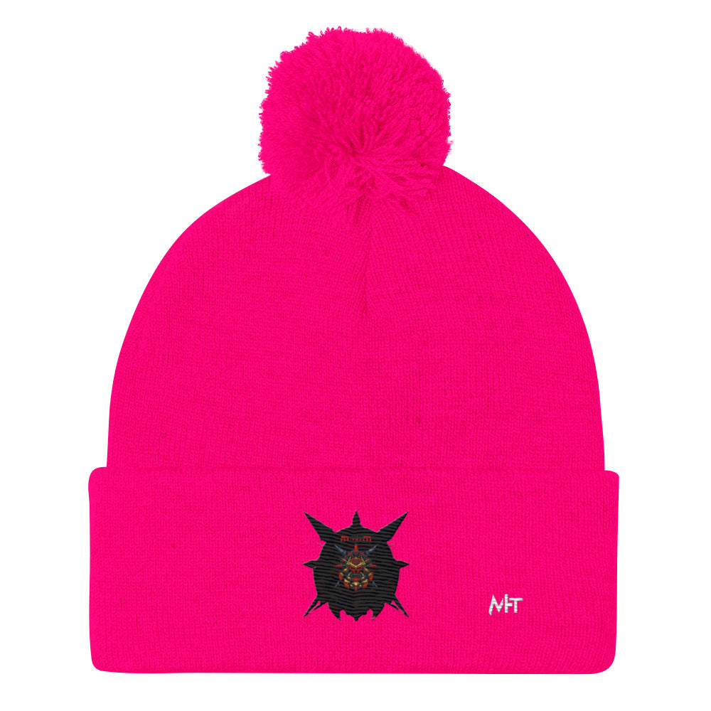 Cyberware Ronin Mecha - Pom-Pom Beanie by DarkByteGear