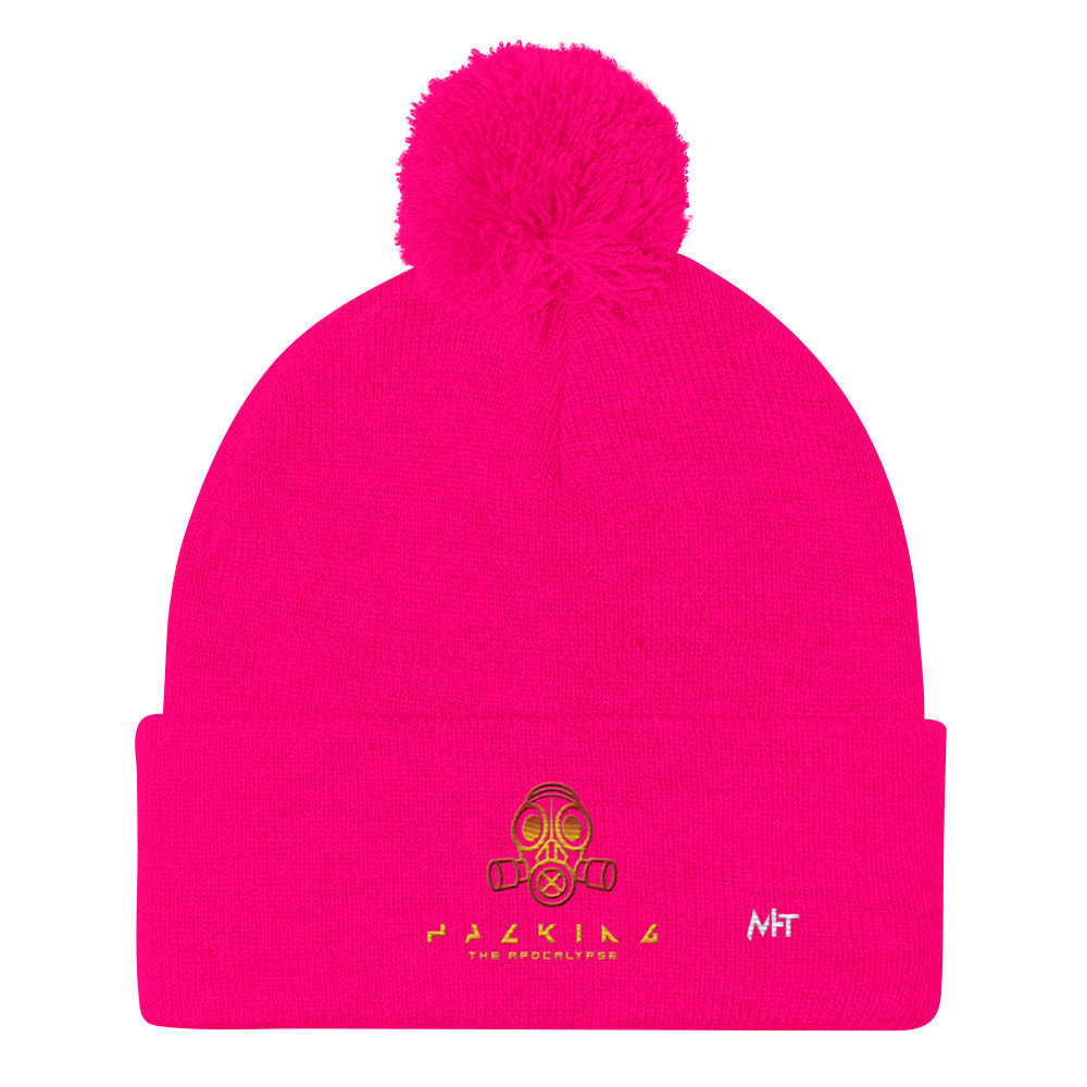 Hacking the apocalypse - Pom-Pom Beanie by DarkByteGear