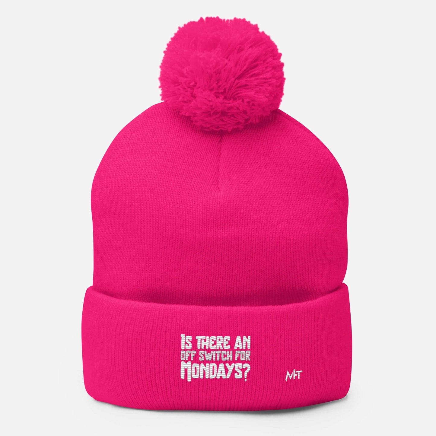 Is there an OFF switch for Mondays? - Pom-Pom Beanie by DarkByteGear