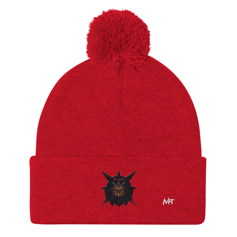 Cyberware Ronin Mecha - Pom-Pom Beanie by DarkByteGear