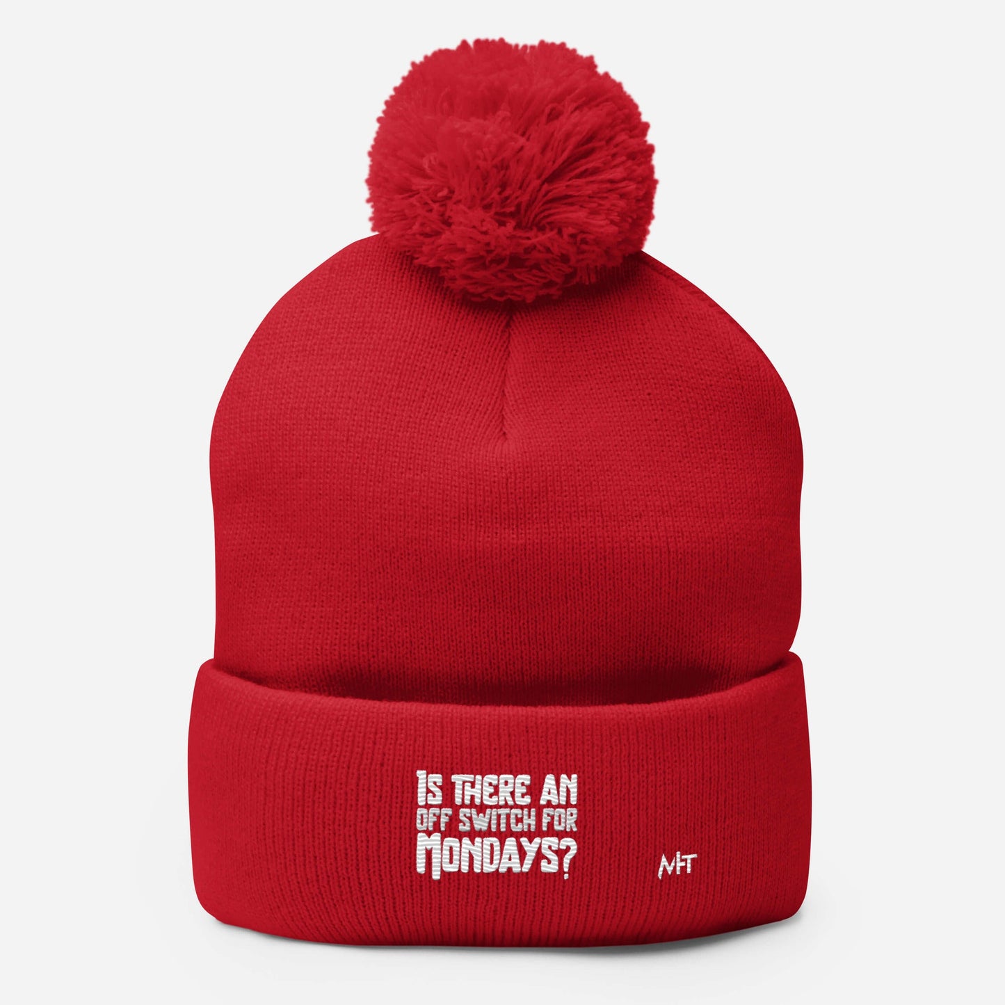 Is there an OFF switch for Mondays? - Pom-Pom Beanie by DarkByteGear