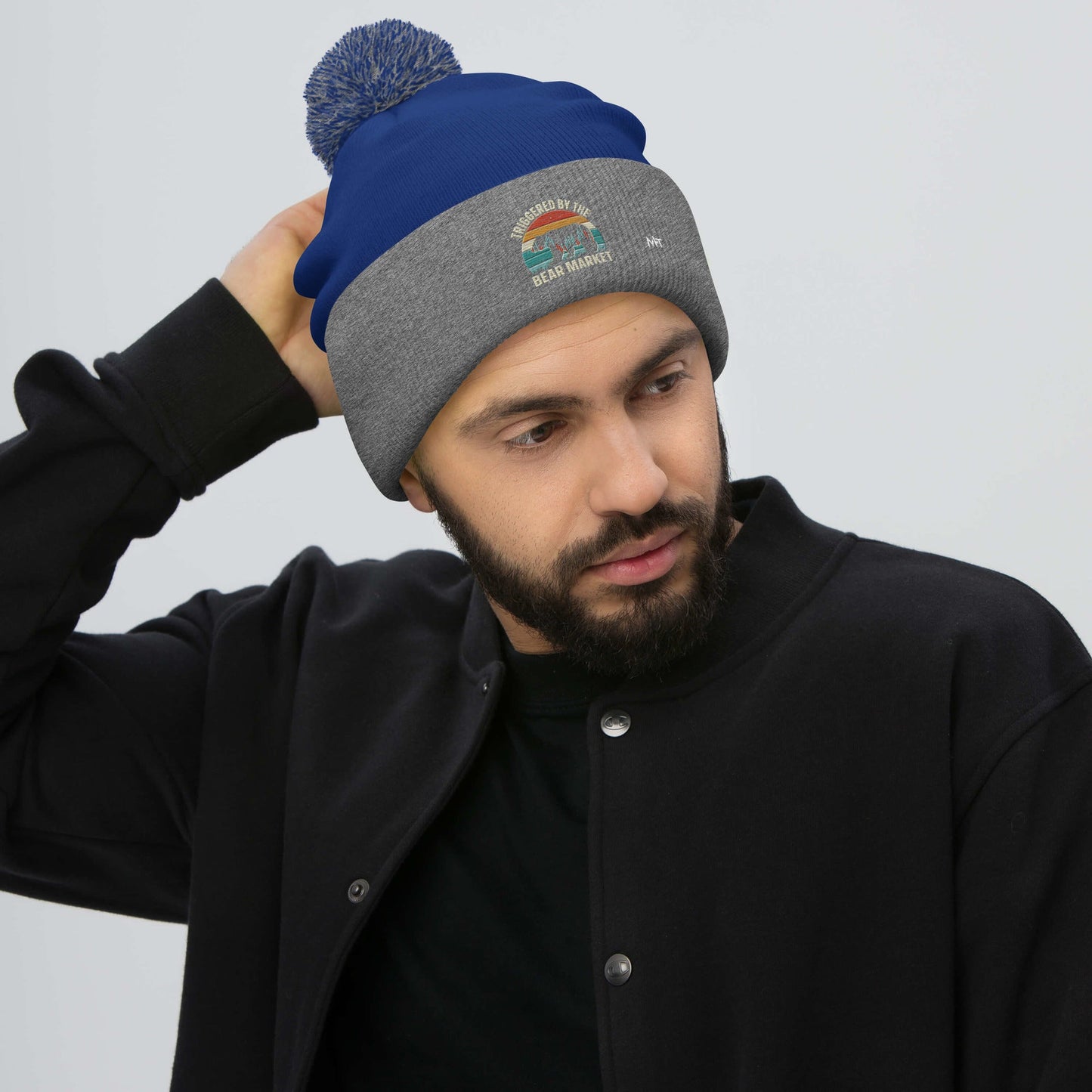 Triggered by the Bear Market - Pom-Pom Beanie by DarkByteGear