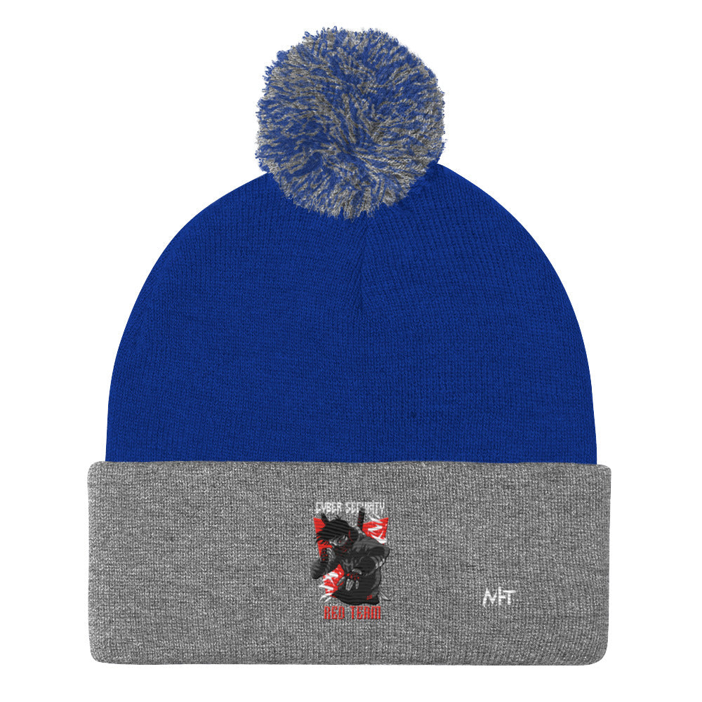 Cyber Security Red Team V3 - Pom-Pom Beanie by DarkByteGear