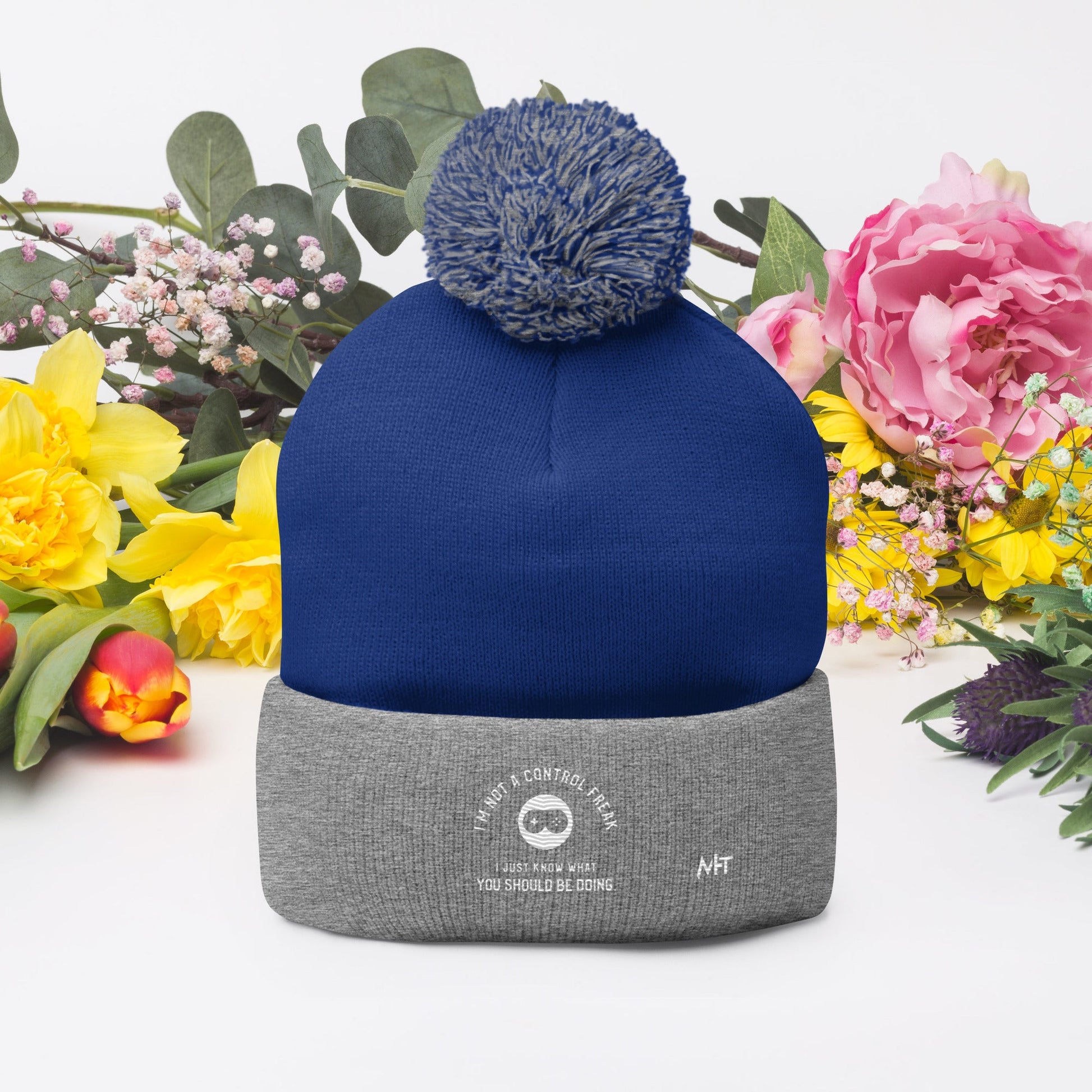 I am not a Control freak, I just Know what you should be doing - Pom-Pom Beanie by DarkByteGear
