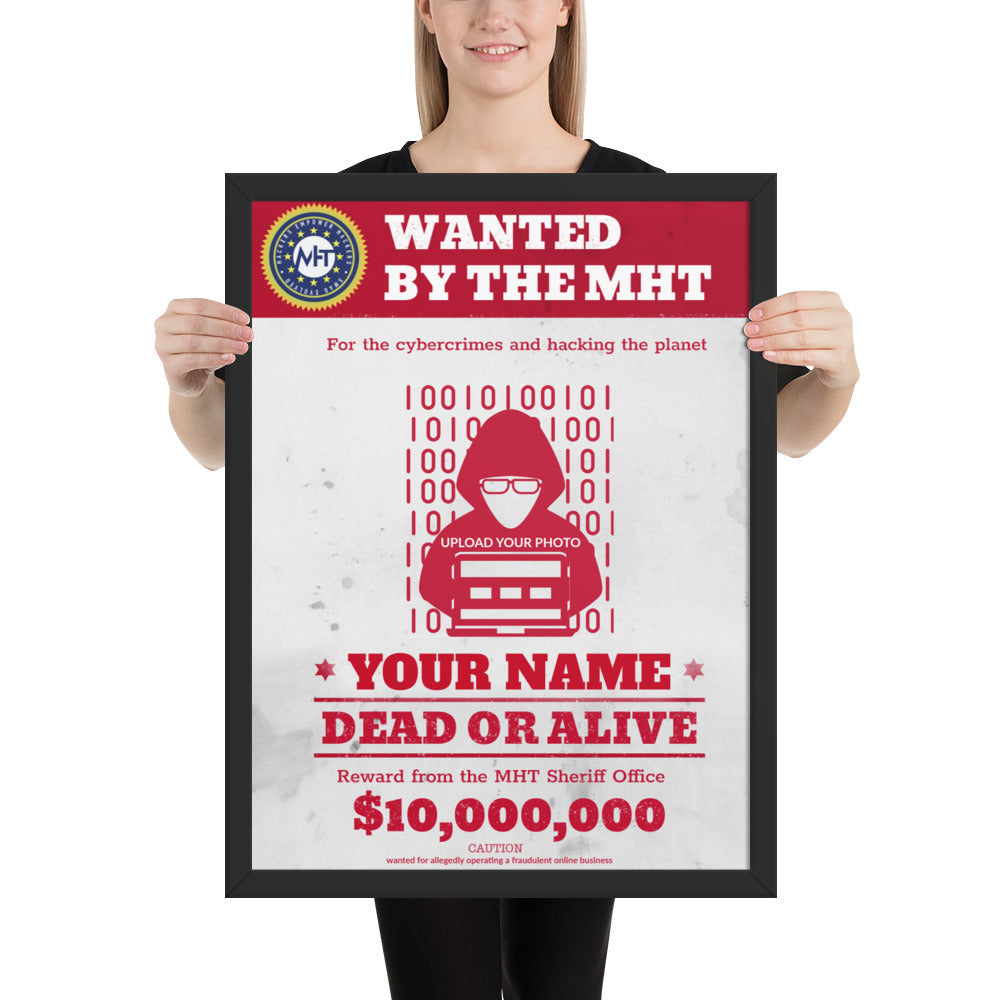 Billy the Skid V.1 your name - photo - Framed photo paper poster by DarkByteGear