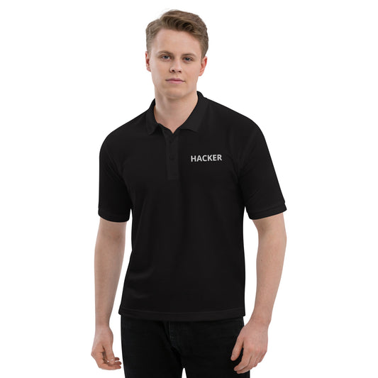 Hacker - Men's Premium Polo by DarkByteGear