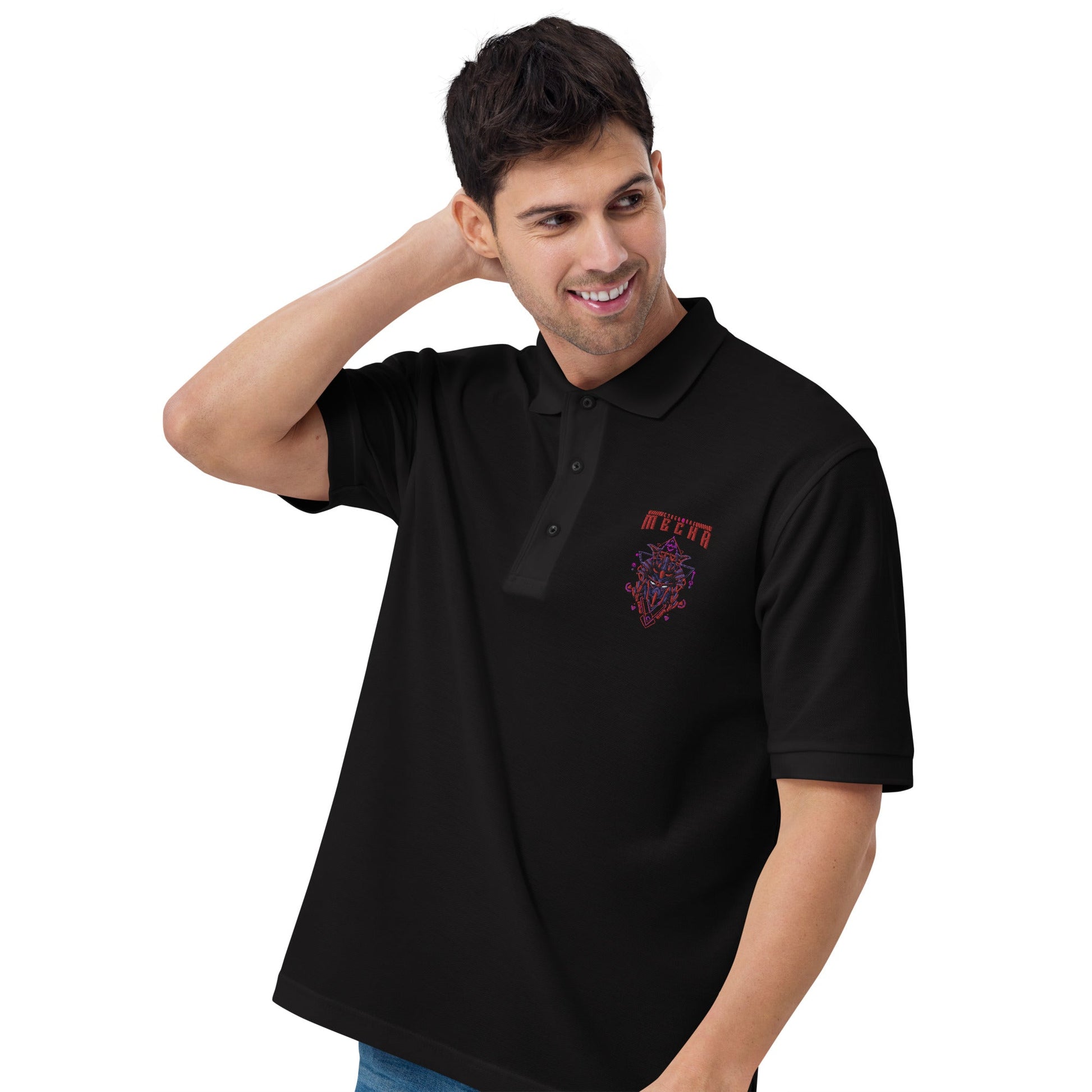 CyberWare Mecha - Men's Premium Polo by DarkByteGear