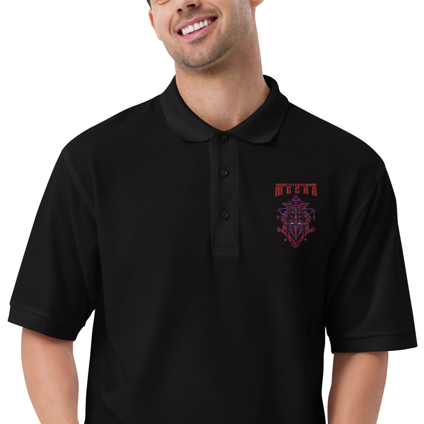 CyberWare Mecha - Men's Premium Polo by DarkByteGear