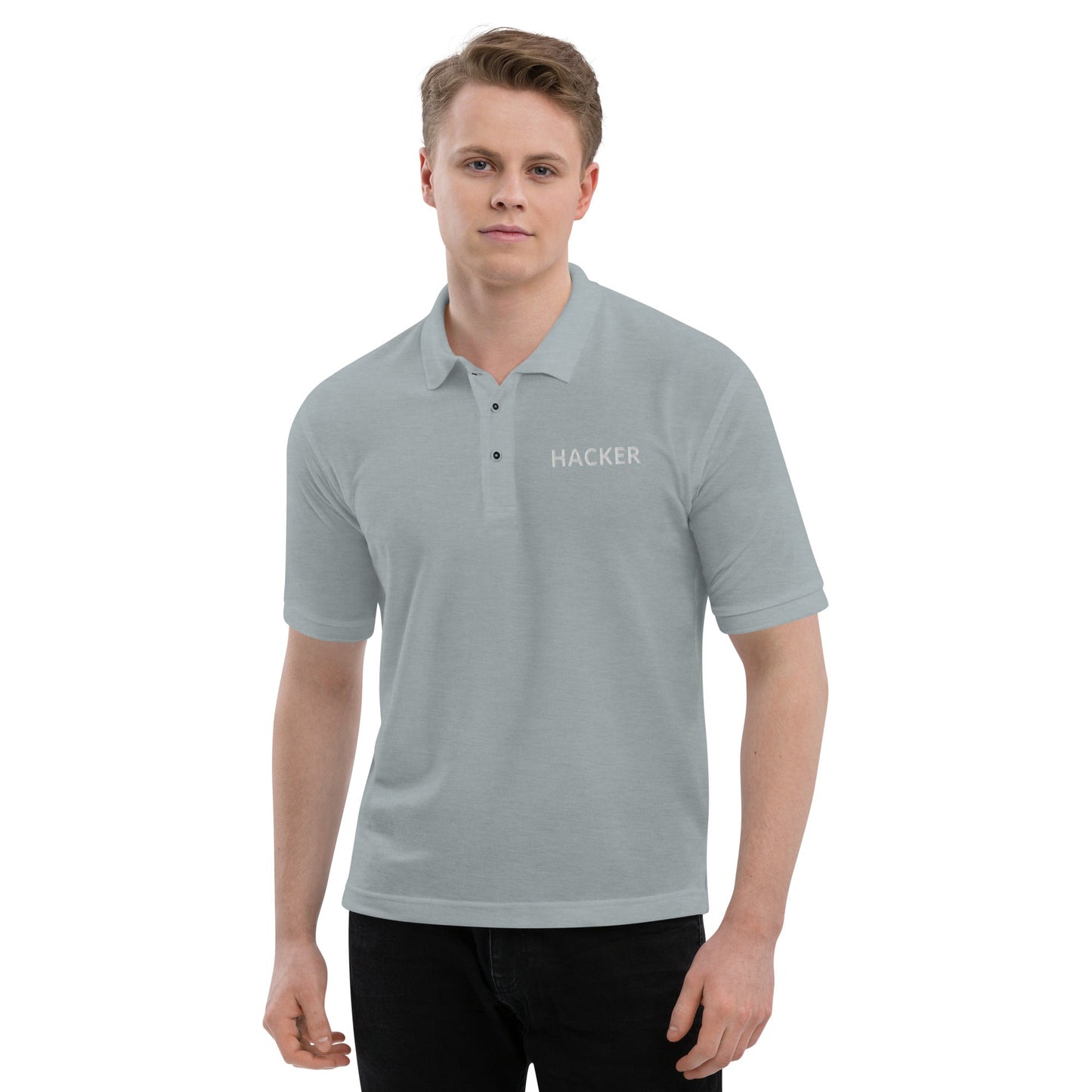 Hacker - Men's Premium Polo by DarkByteGear