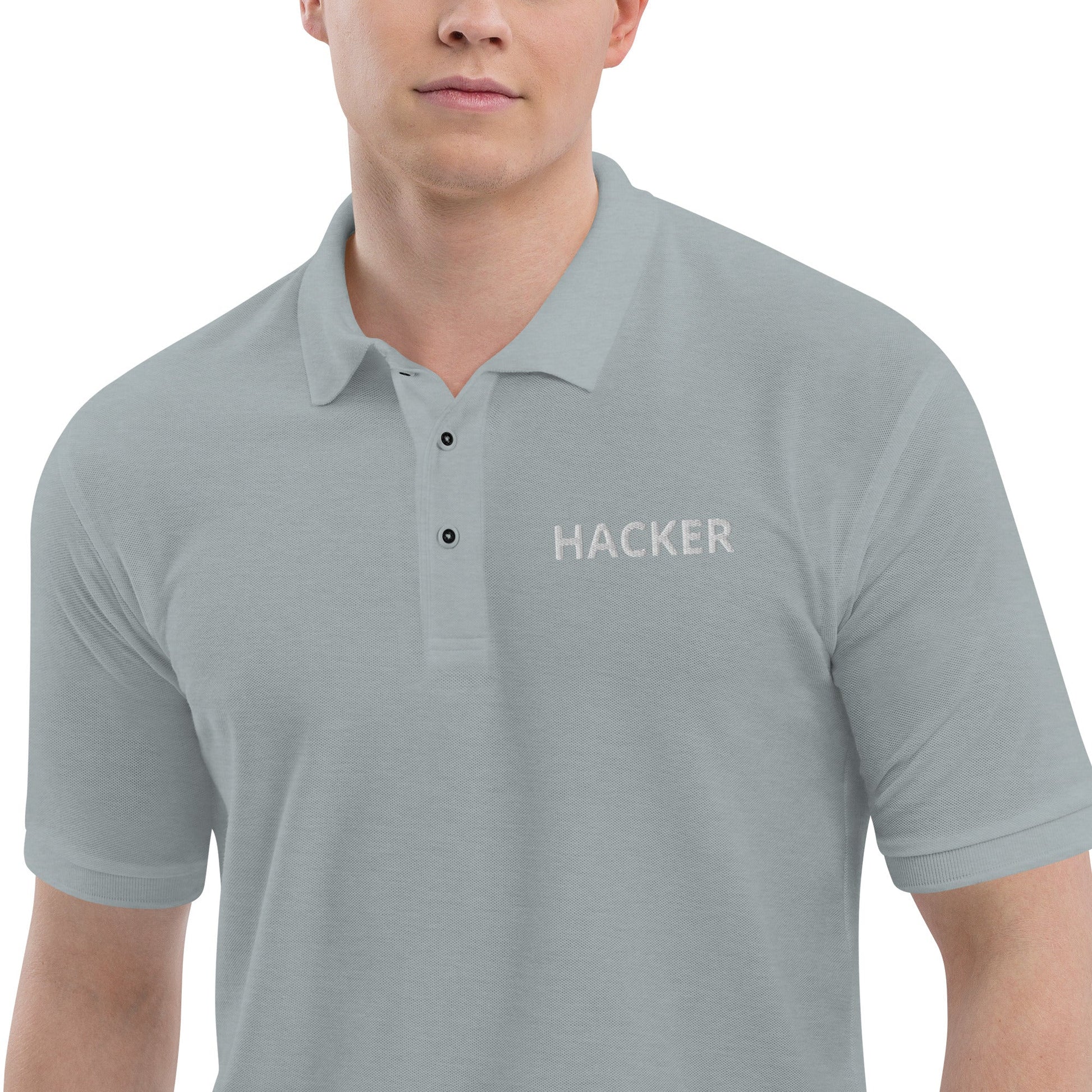 Hacker - Men's Premium Polo by DarkByteGear