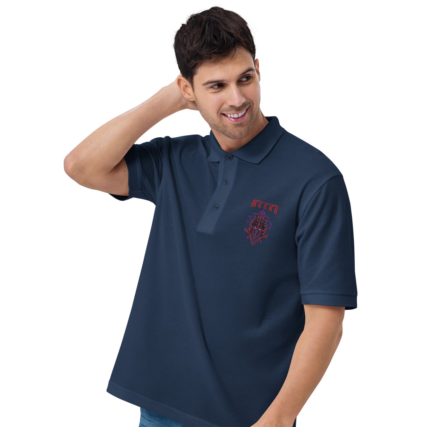 CyberWare Mecha - Men's Premium Polo by DarkByteGear
