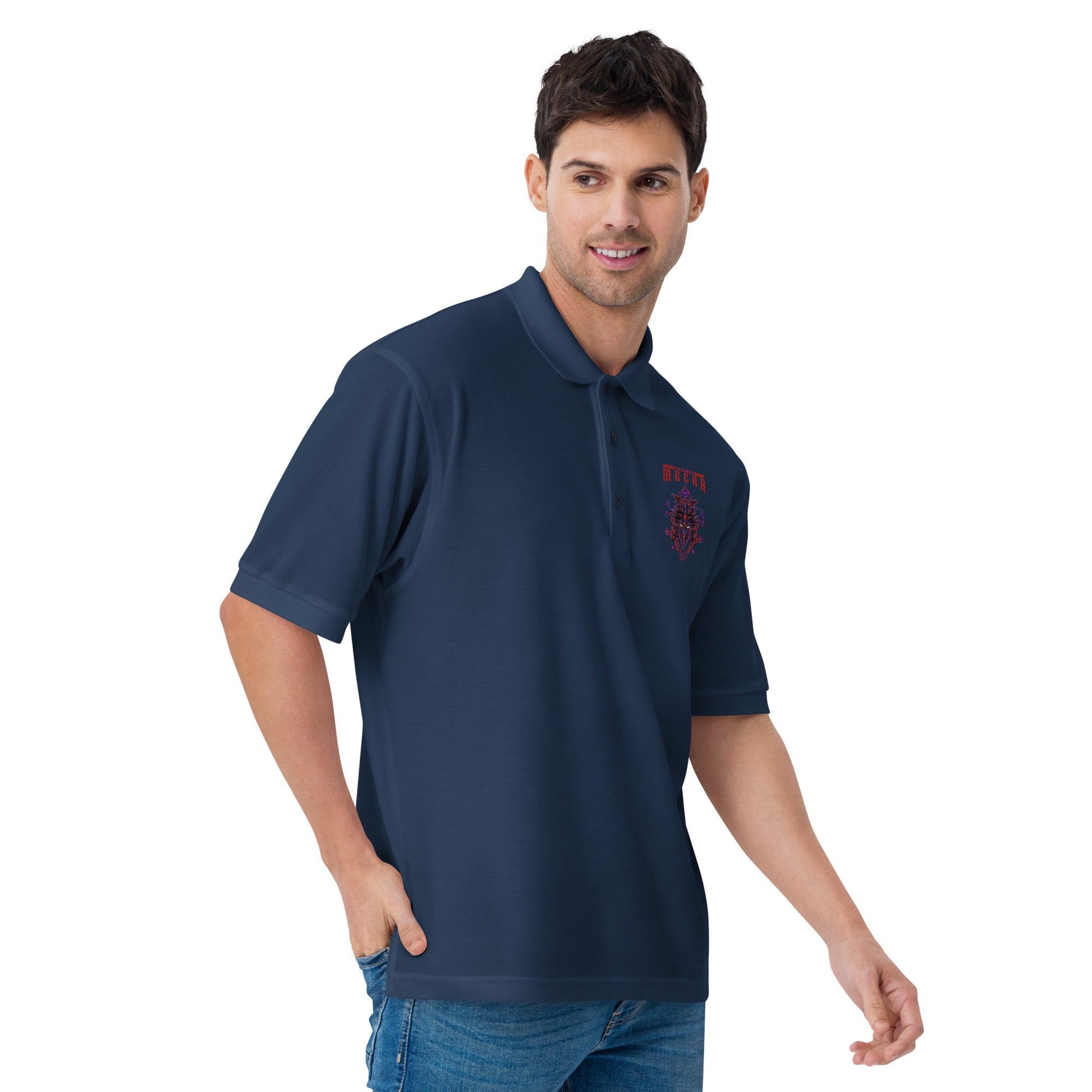CyberWare Mecha - Men's Premium Polo by DarkByteGear
