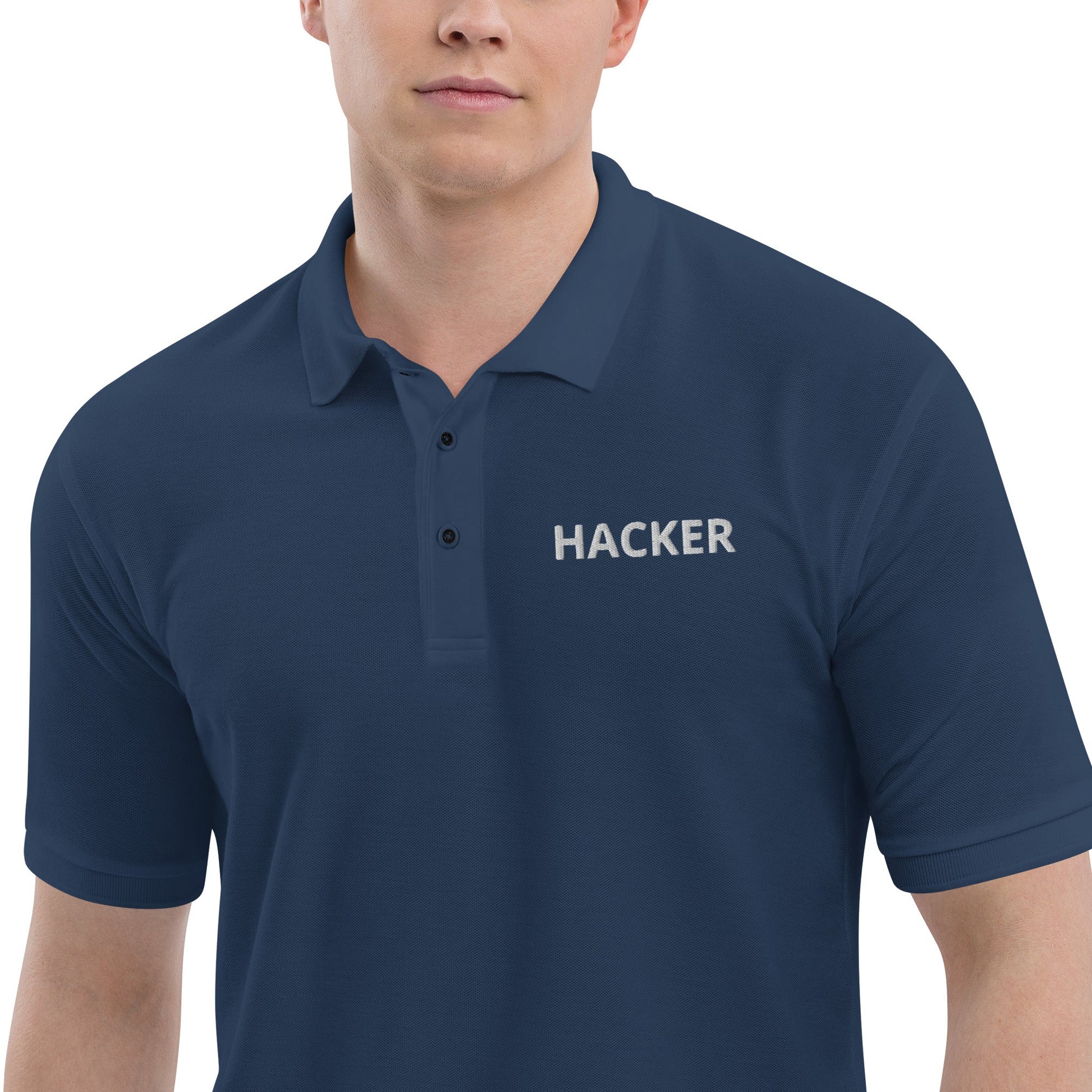 Hacker - Men's Premium Polo by DarkByteGear