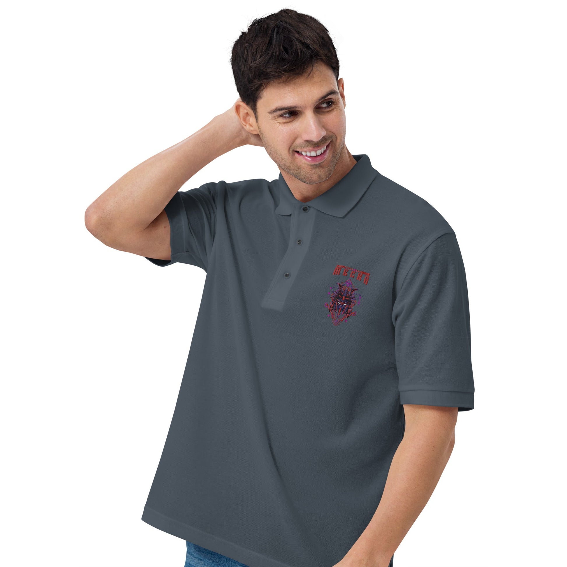 CyberWare Mecha - Men's Premium Polo by DarkByteGear