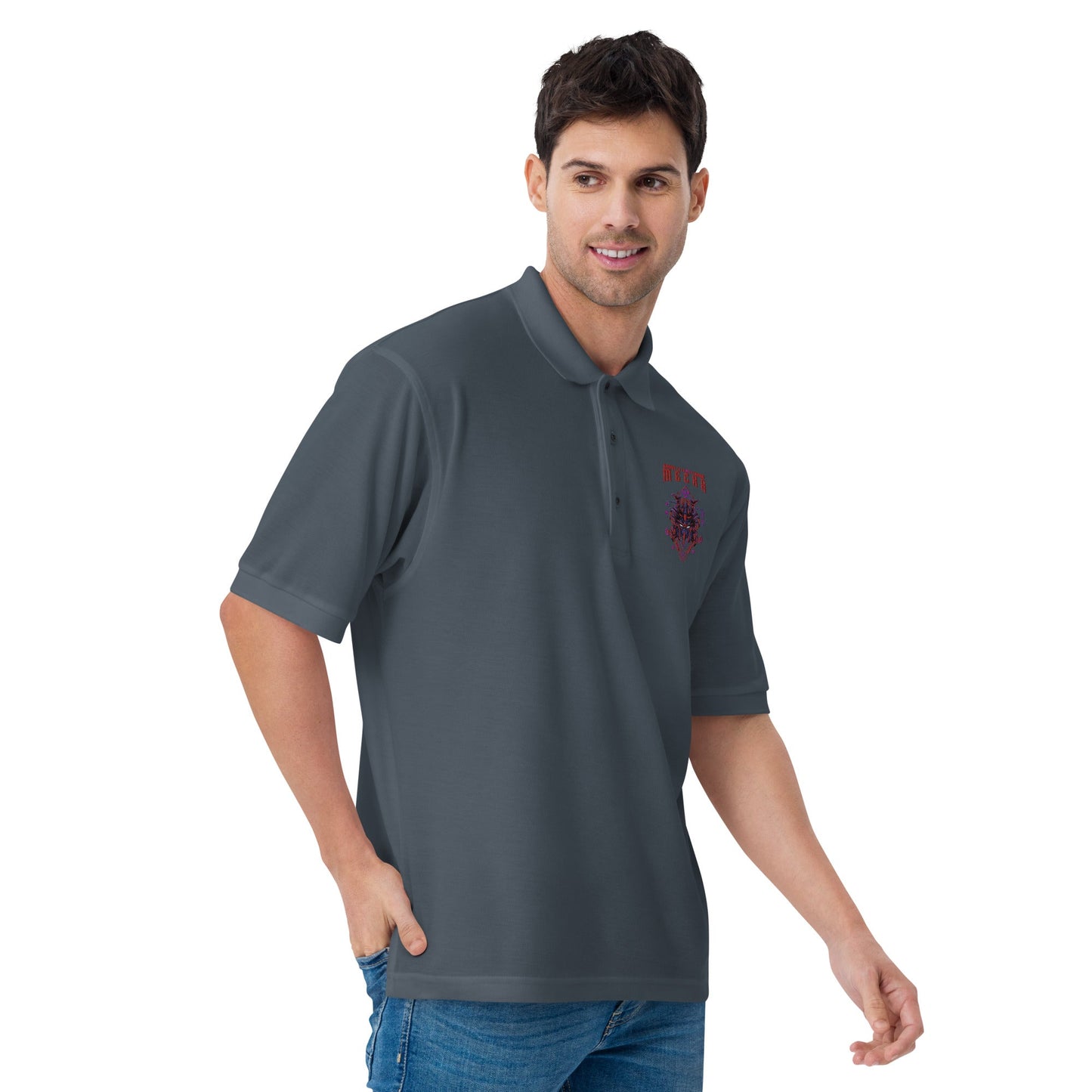 CyberWare Mecha - Men's Premium Polo by DarkByteGear
