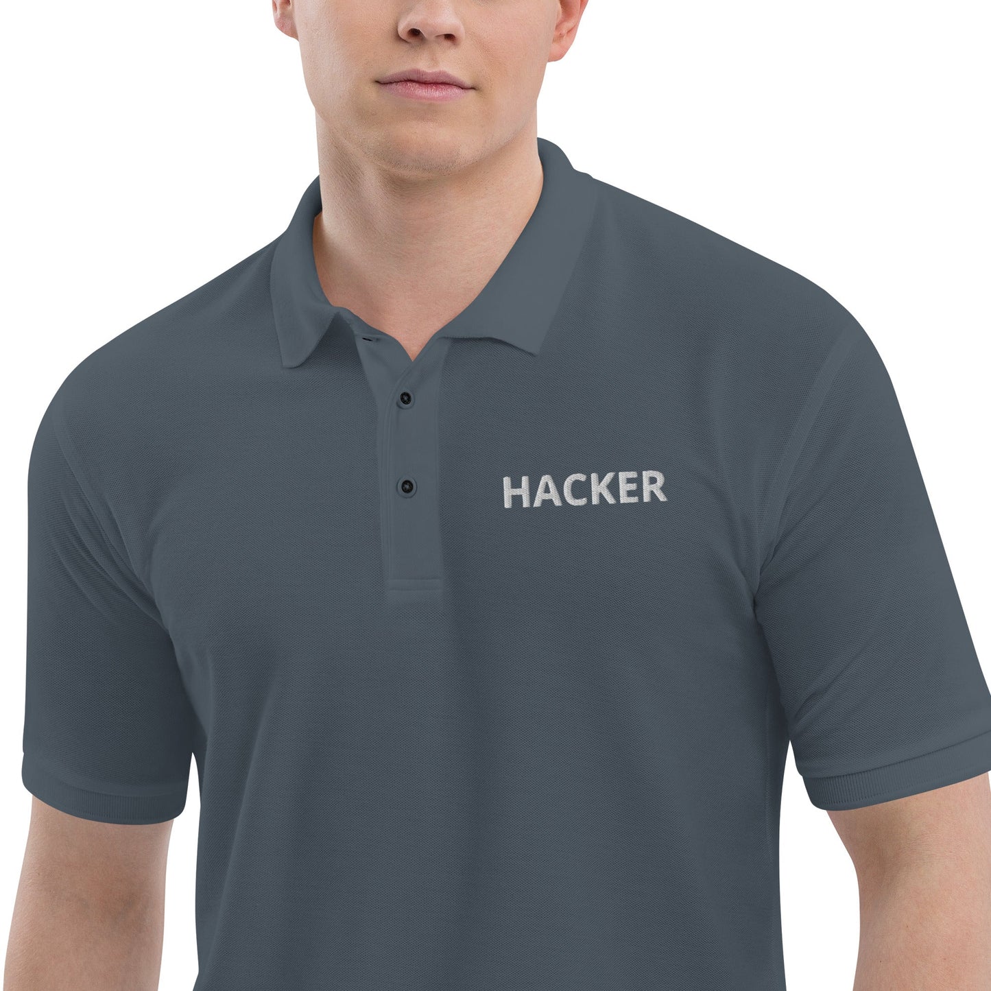 Hacker - Men's Premium Polo by DarkByteGear