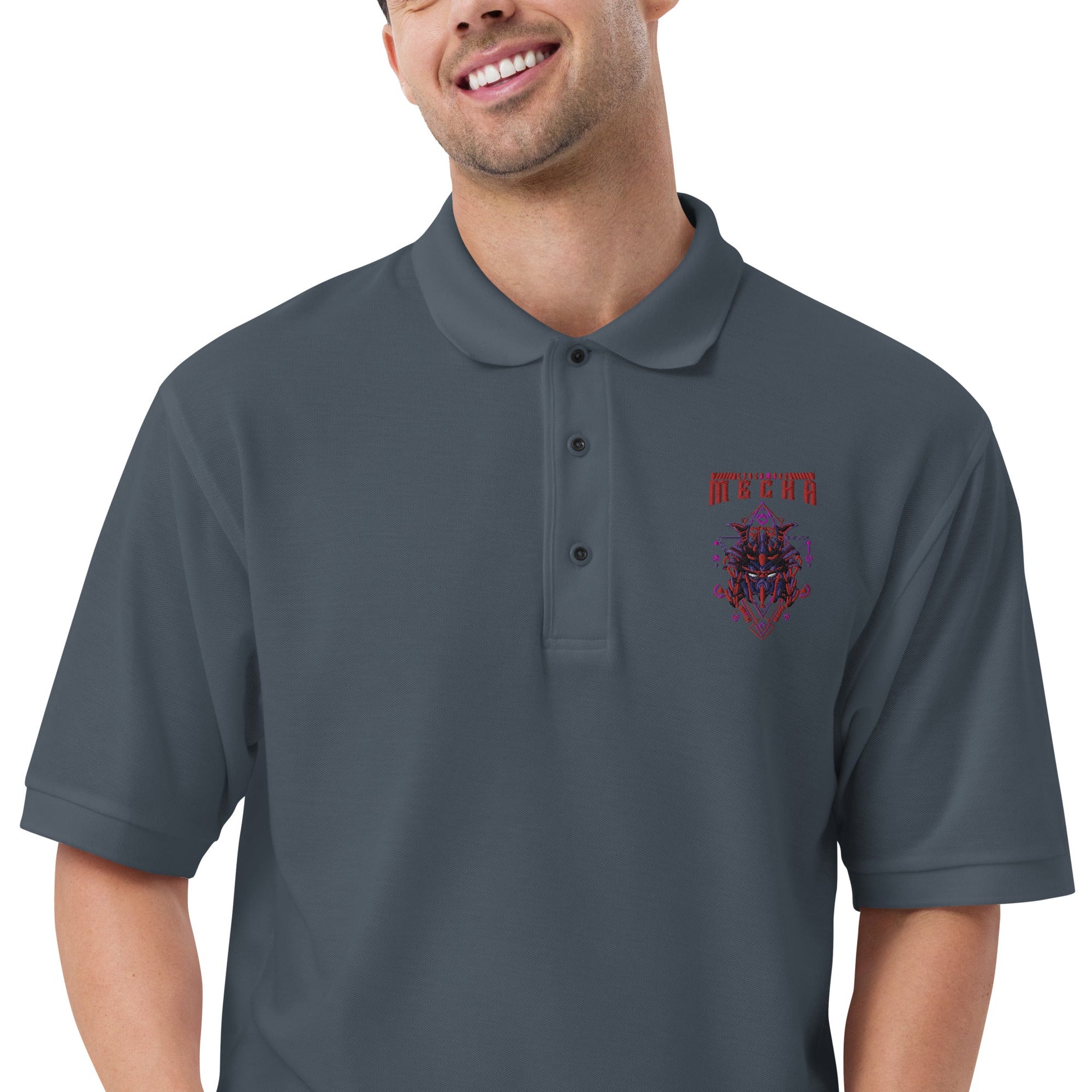 CyberWare Mecha - Men's Premium Polo by DarkByteGear