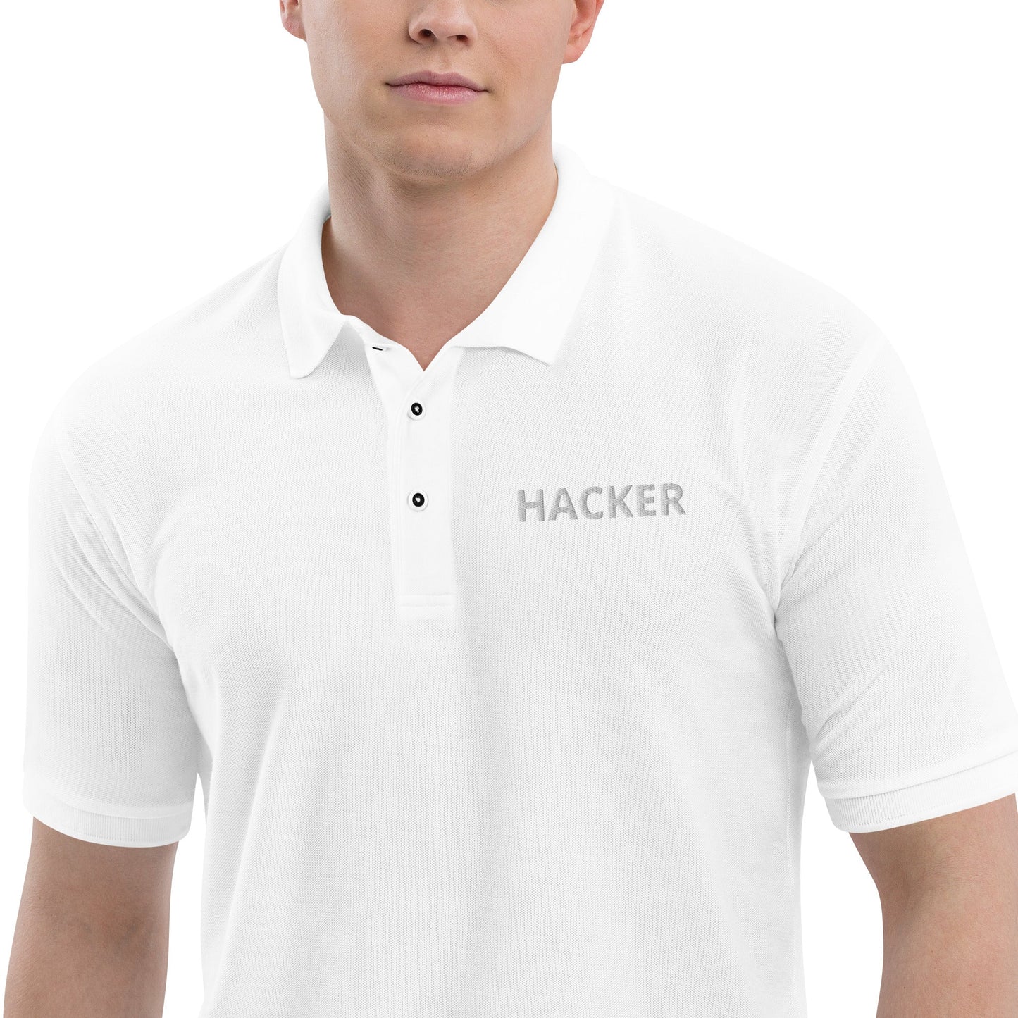 Hacker - Men's Premium Polo by DarkByteGear