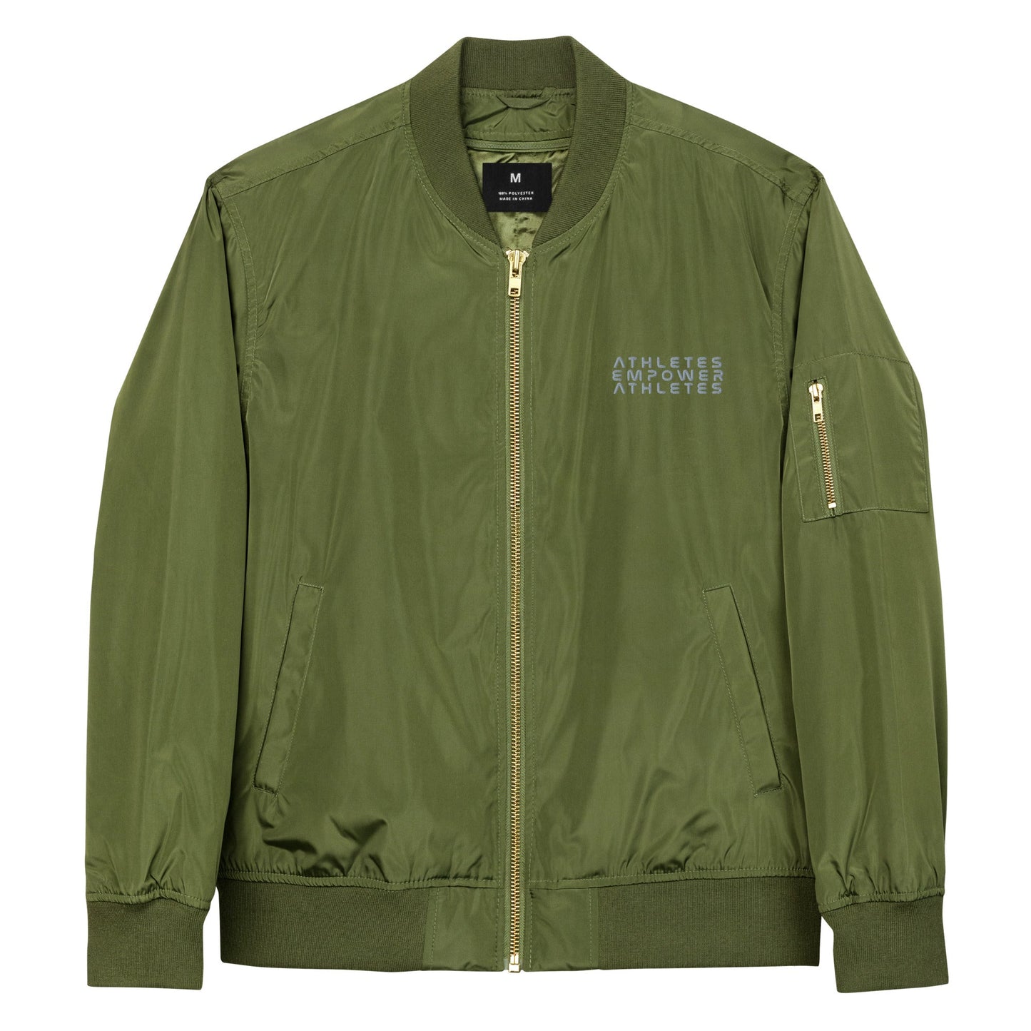 Athletes Empower Athletes - Premium recycled bomber jacket by DarkByteGear