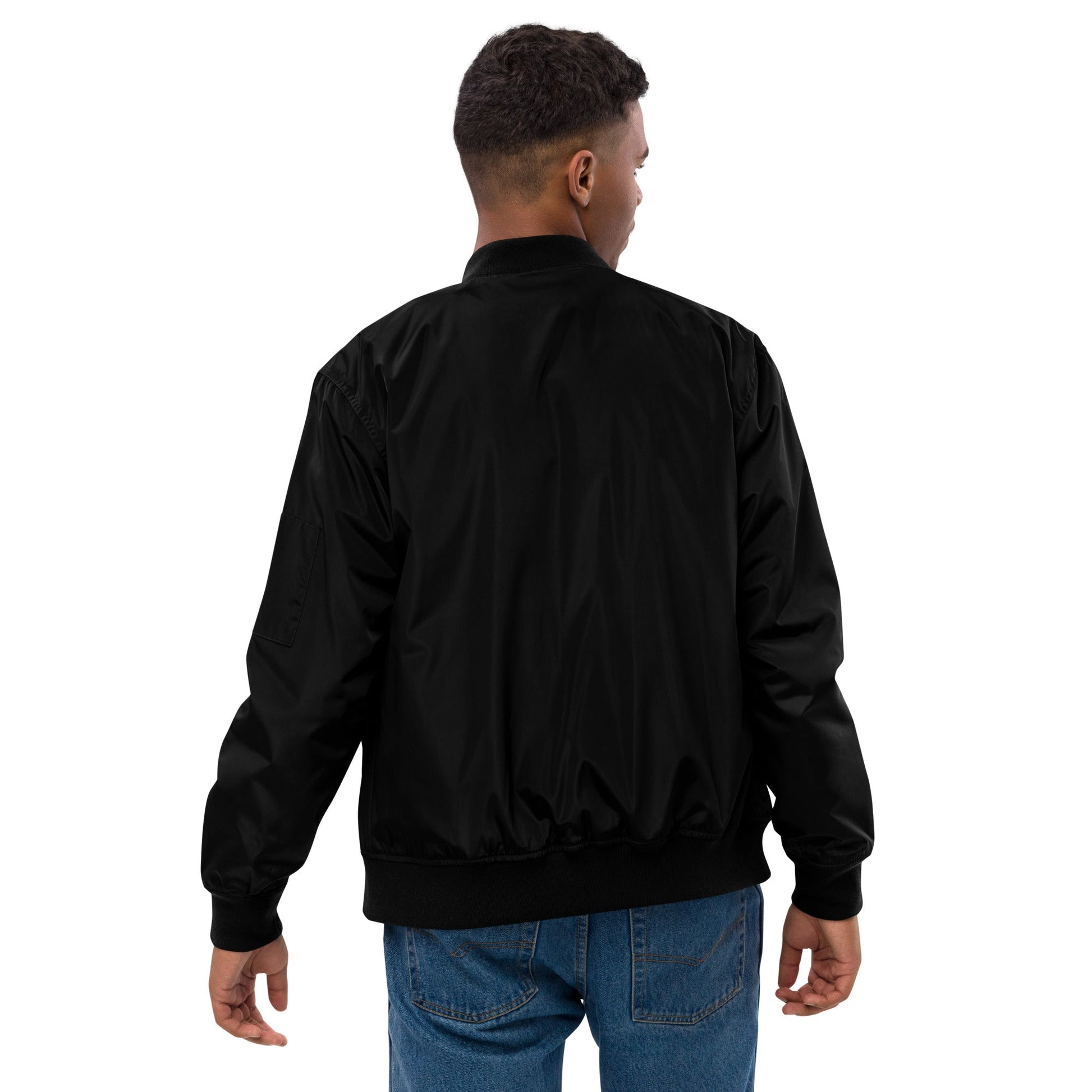 Athletes Empower Athletes - Premium recycled bomber jacket by DarkByteGear