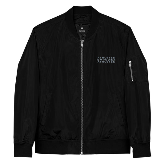 Athletes Empower Athletes - Premium recycled bomber jacket by DarkByteGear