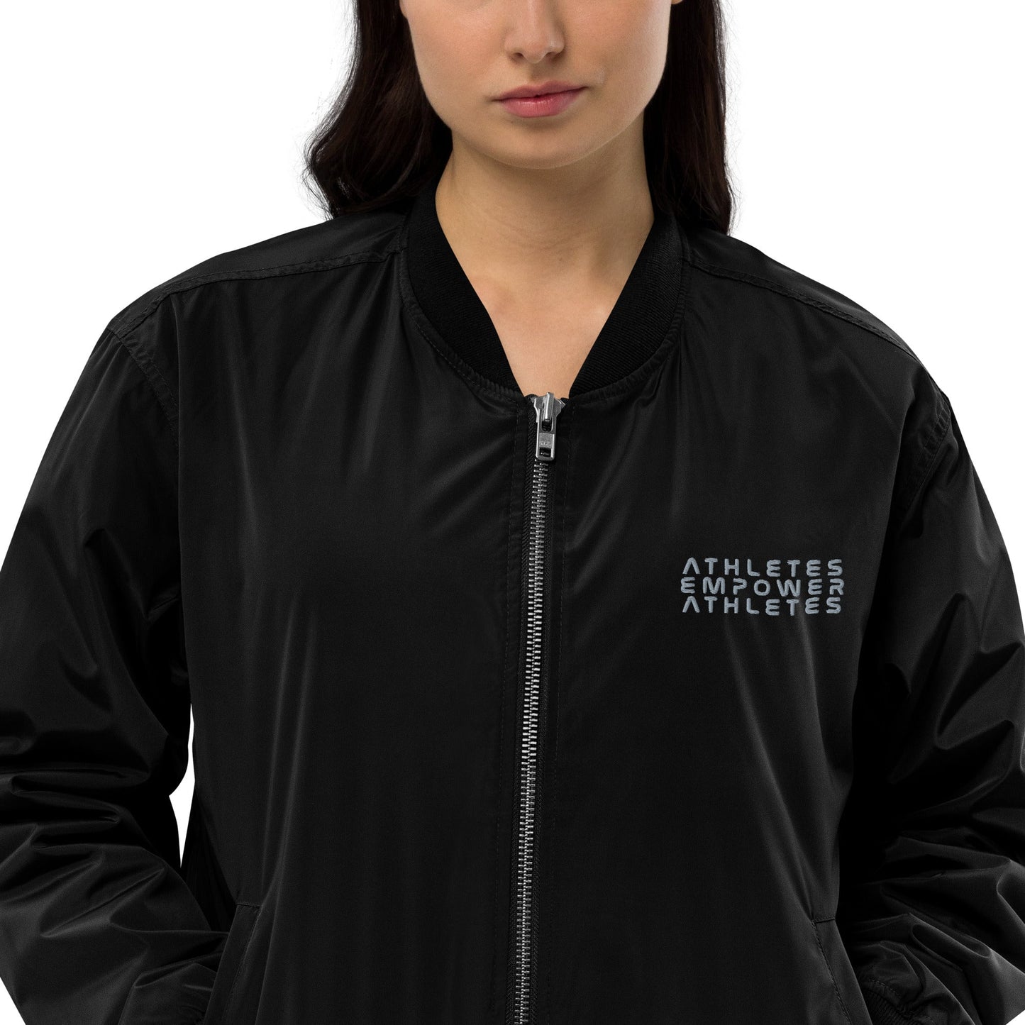 Athletes Empower Athletes - Premium recycled bomber jacket by DarkByteGear