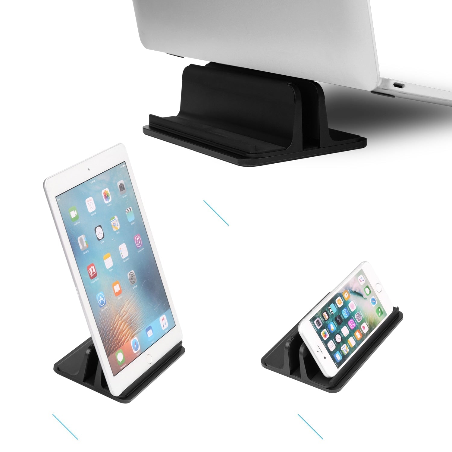 Vertical Laptop Stand for Macbook Air Pro 13 / 15 by DarkByteGear