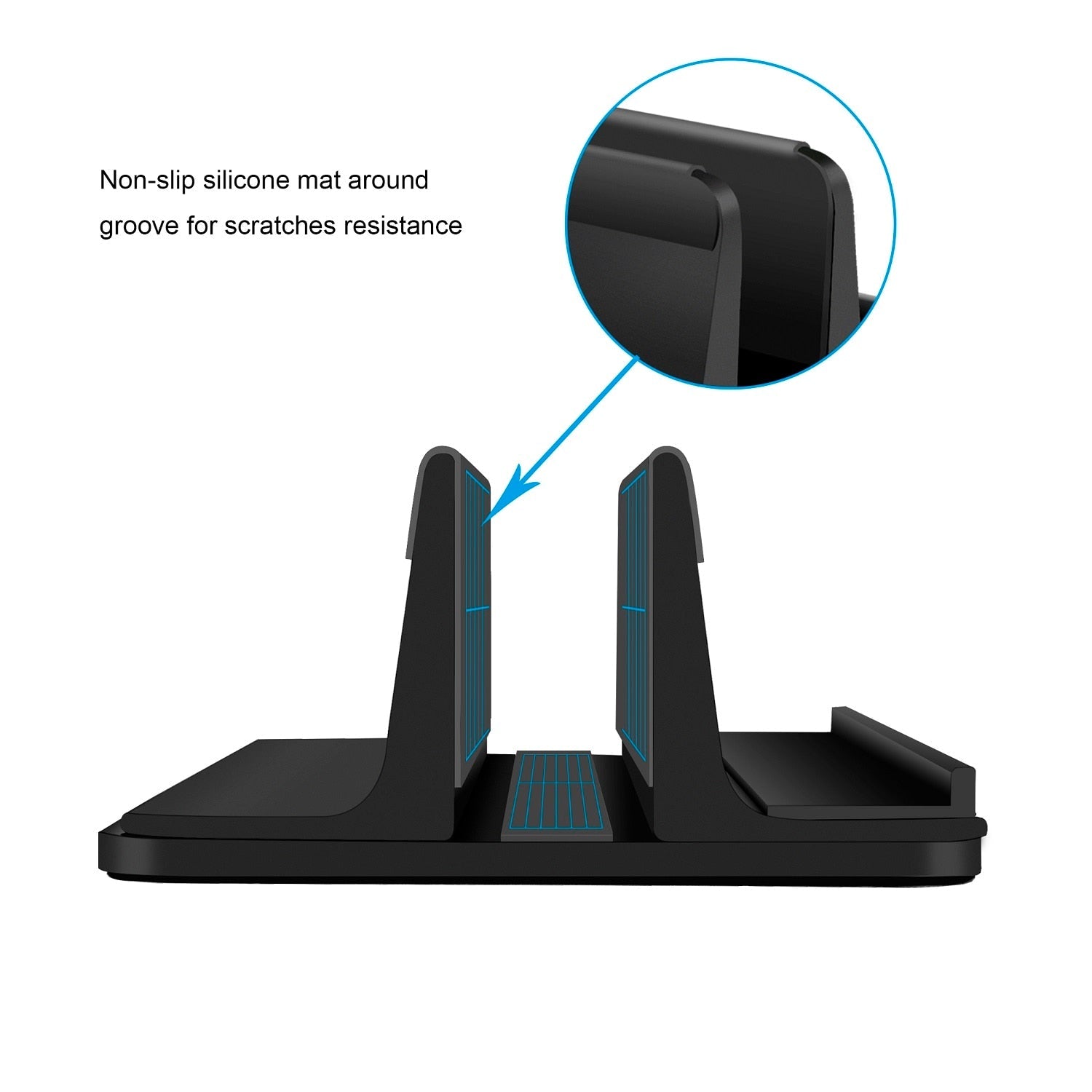 Vertical Laptop Stand for Macbook Air Pro 13 / 15 by DarkByteGear