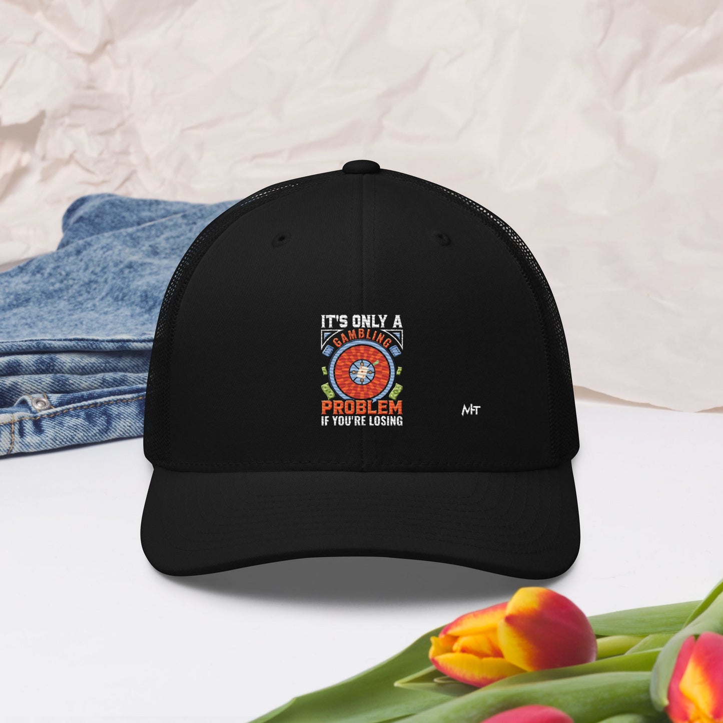 It's only a Gambling Problem, if I am losing V1 - Trucker Cap by DarkByteGear