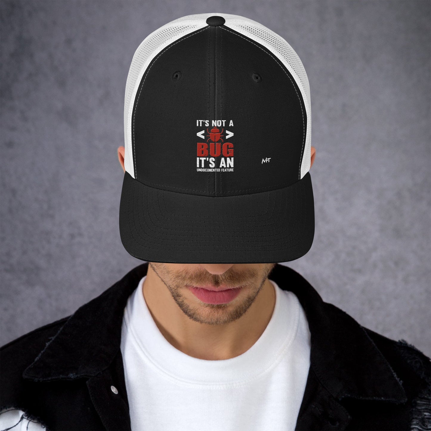 It's not a Bug; it's an Undocumented Feature - Trucker Cap by DarkByteGear