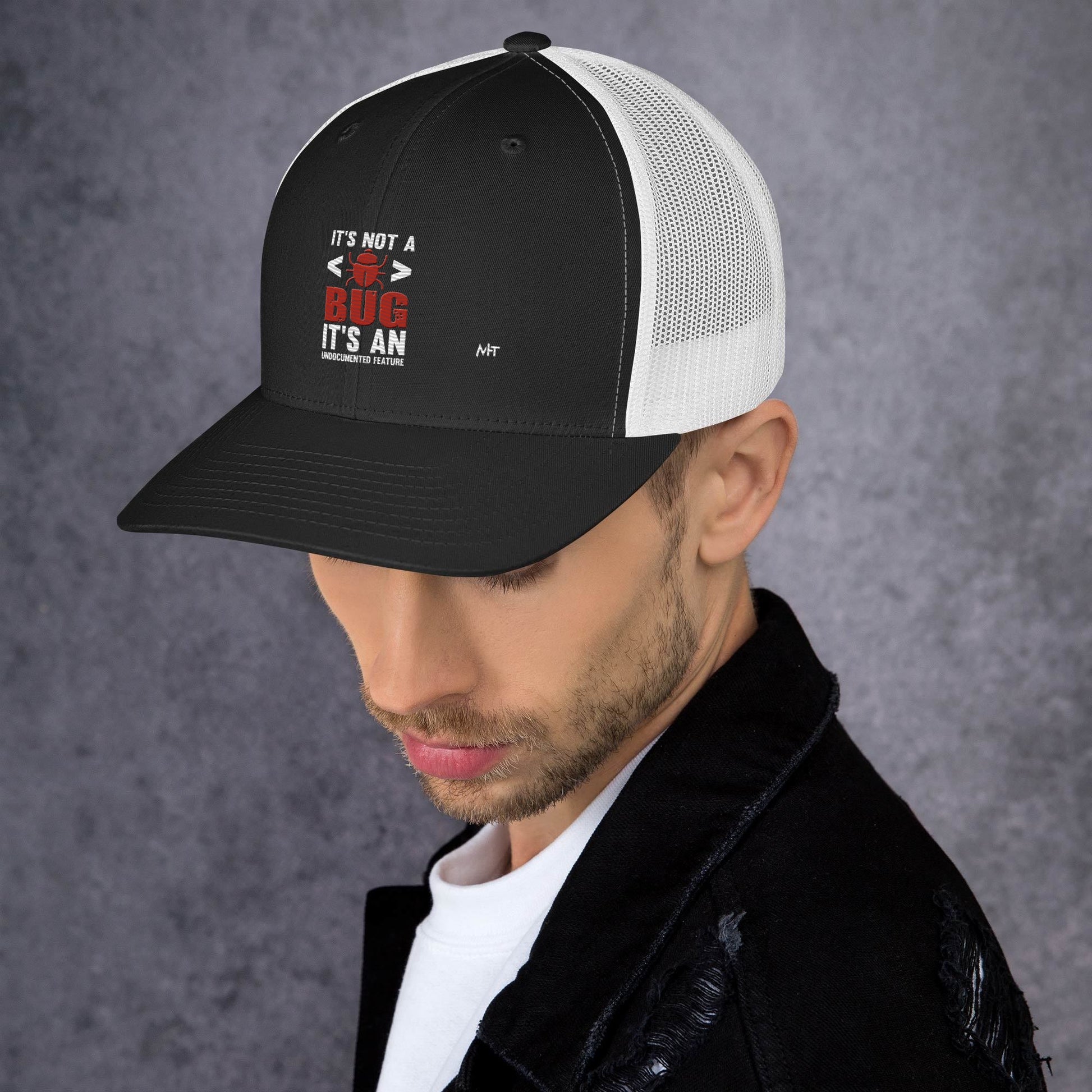 It's not a Bug; it's an Undocumented Feature - Trucker Cap by DarkByteGear