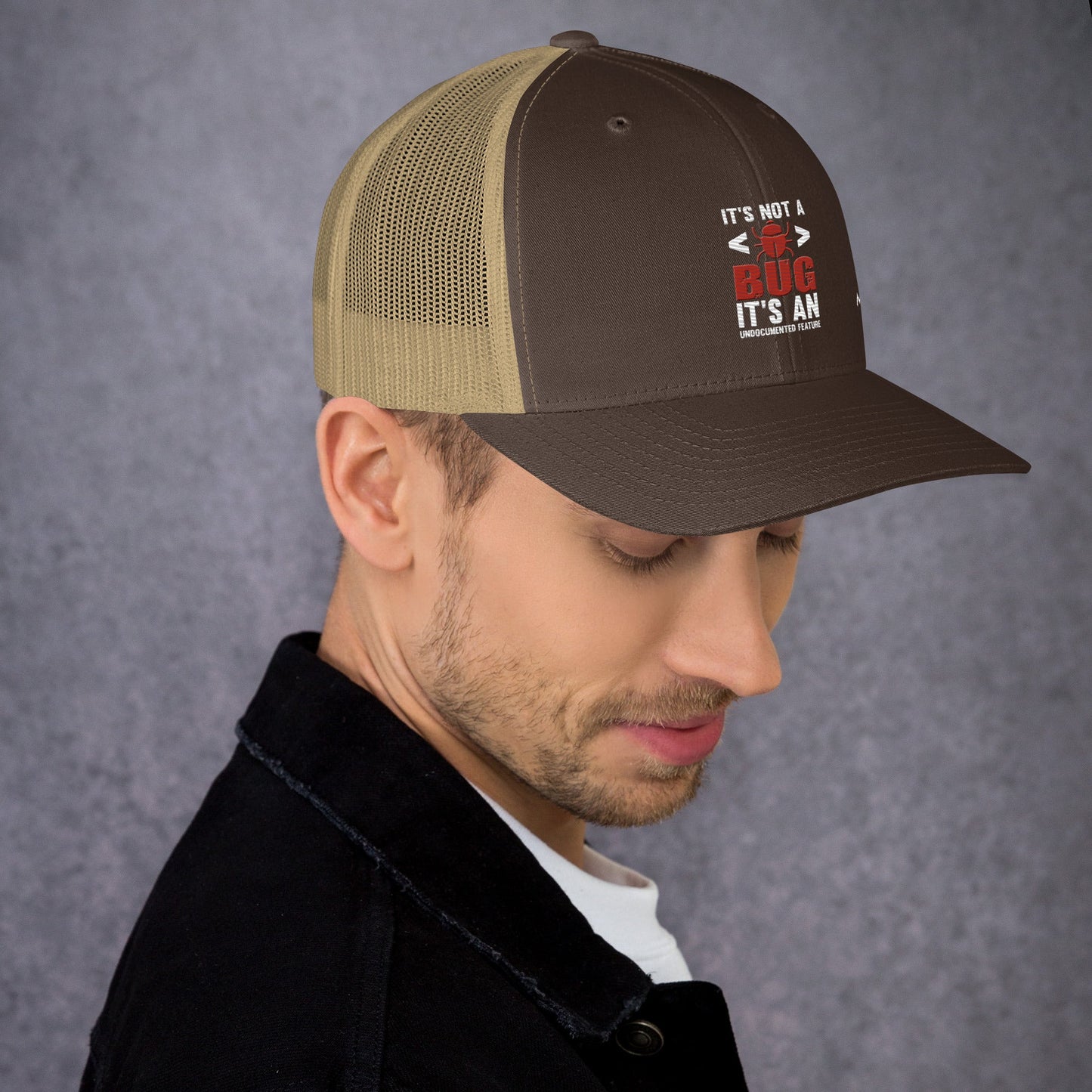 It's not a Bug; it's an Undocumented Feature - Trucker Cap by DarkByteGear