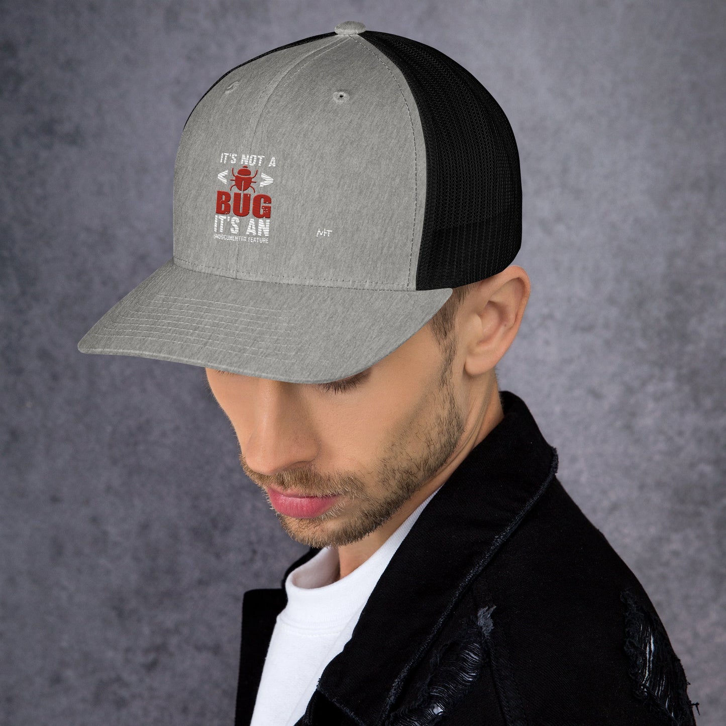 It's not a Bug; it's an Undocumented Feature - Trucker Cap by DarkByteGear