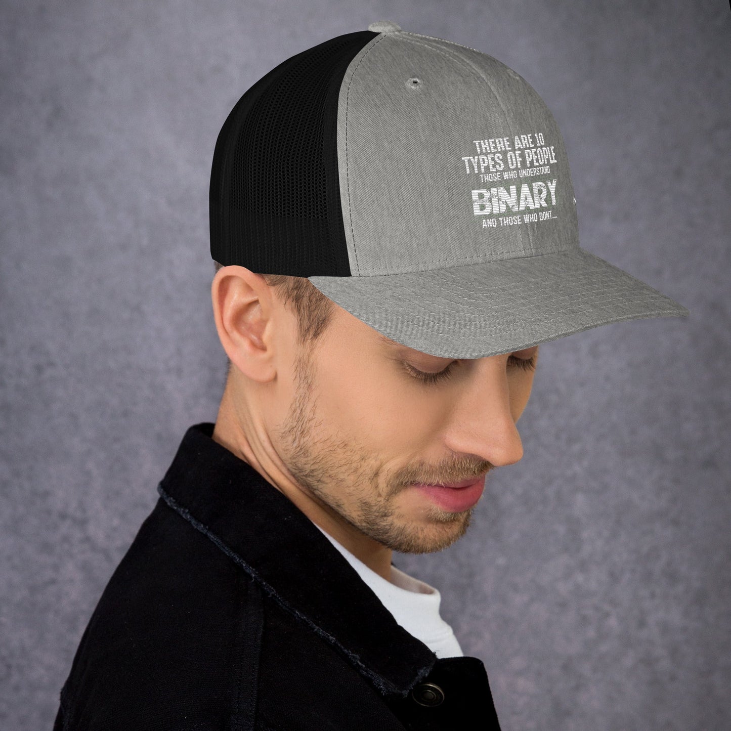 There are 10 types of people - Trucker Cap by DarkByteGear