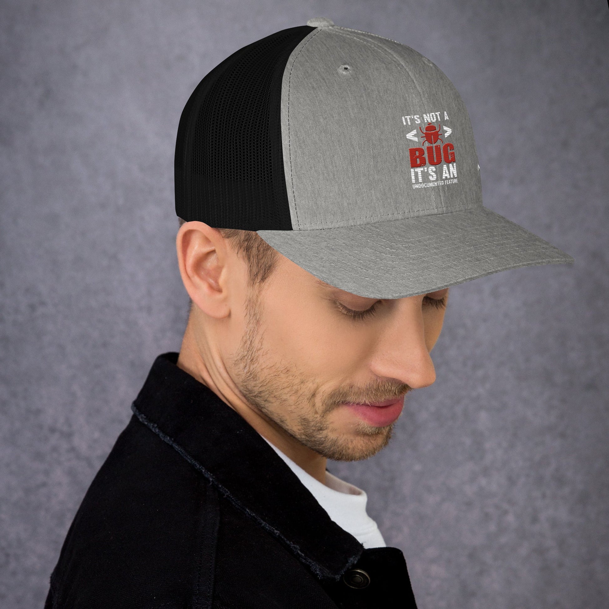 It's not a Bug; it's an Undocumented Feature - Trucker Cap by DarkByteGear