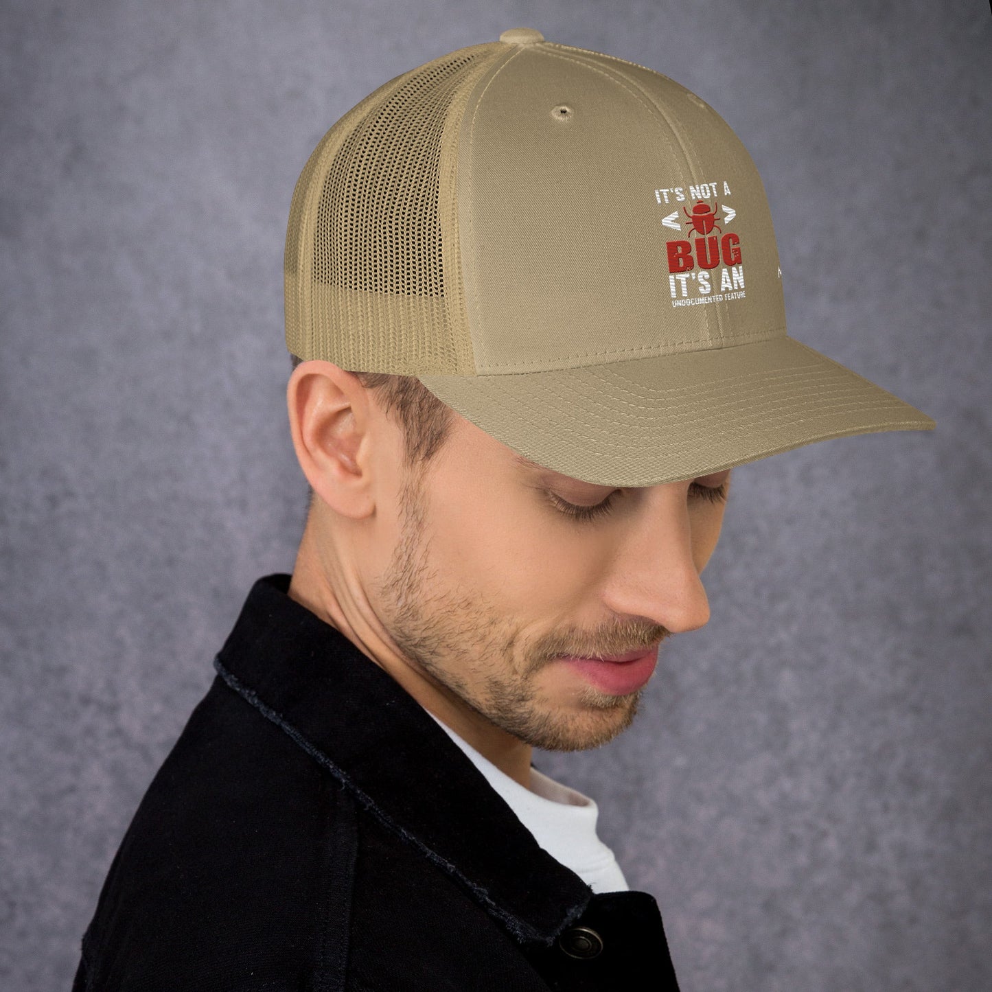 It's not a Bug; it's an Undocumented Feature - Trucker Cap by DarkByteGear