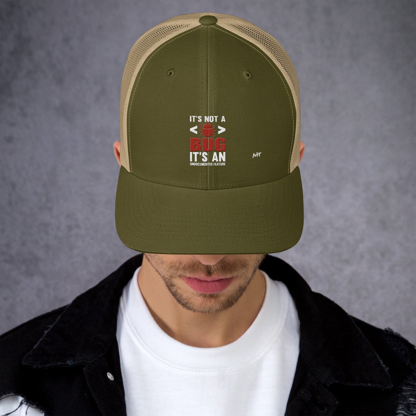 It's not a Bug; it's an Undocumented Feature - Trucker Cap by DarkByteGear