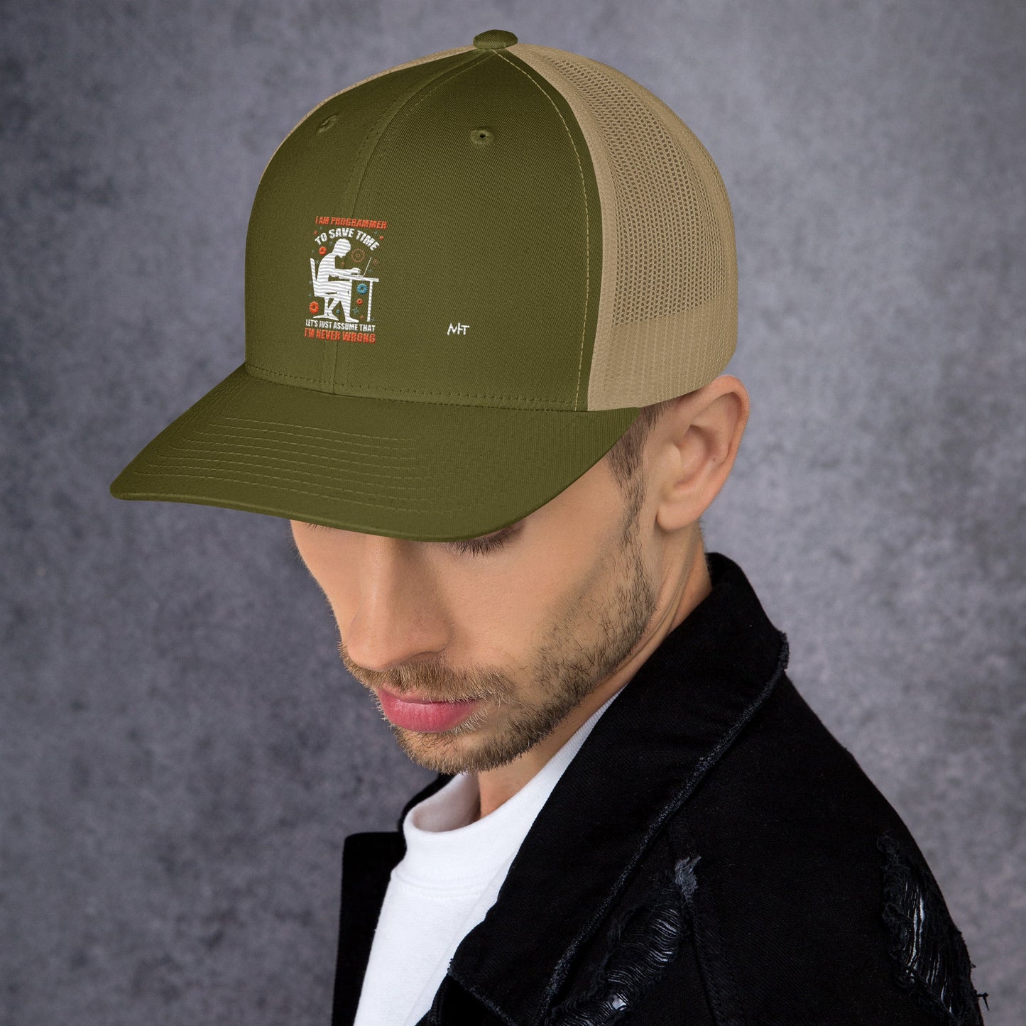 I am Programmer, to Save time, let's just Assume; I am never Wrong - Trucker Cap by DarkByteGear