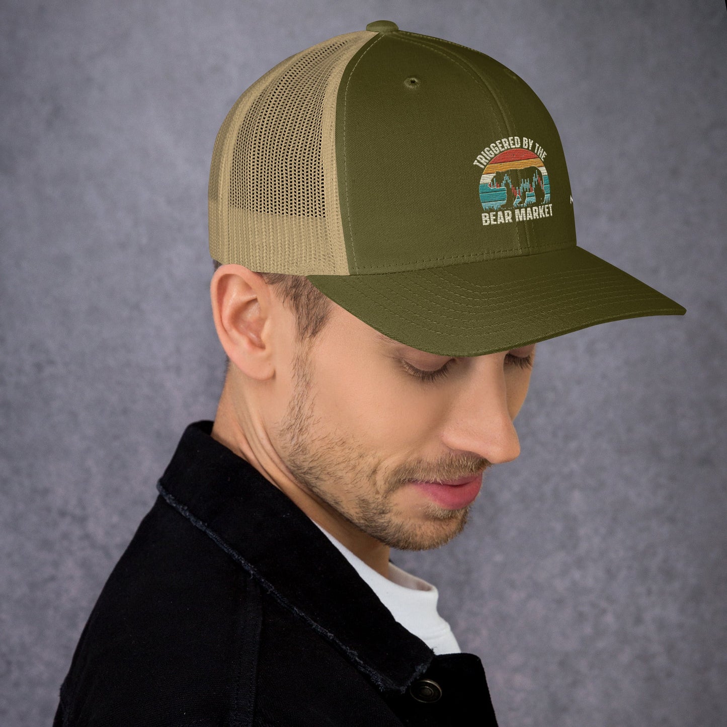 Triggered by the Bear Market - Trucker Cap by DarkByteGear