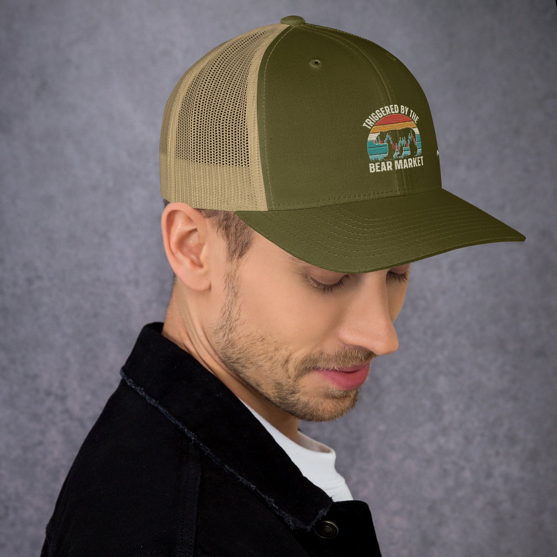 Triggered by the Bear Market - Trucker Cap by DarkByteGear