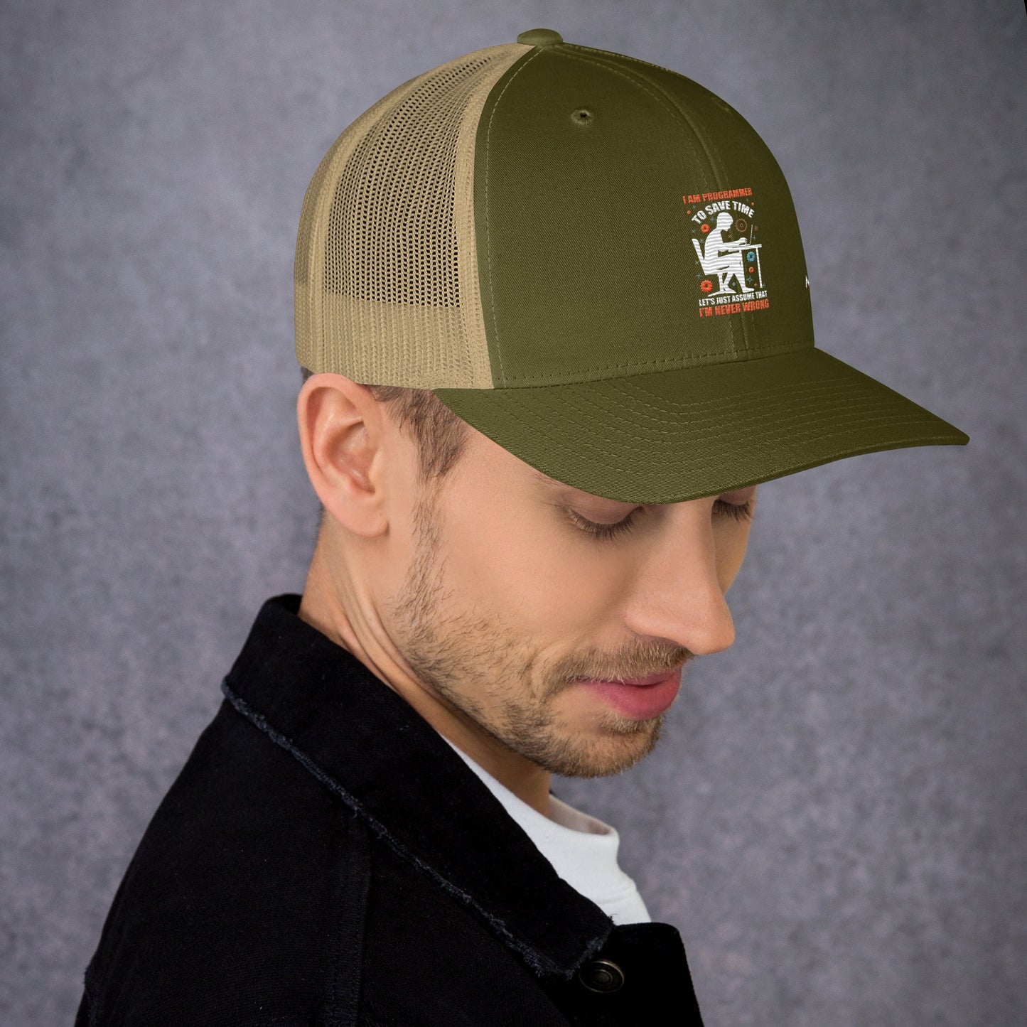 I am Programmer, to Save time, let's just Assume; I am never Wrong - Trucker Cap by DarkByteGear