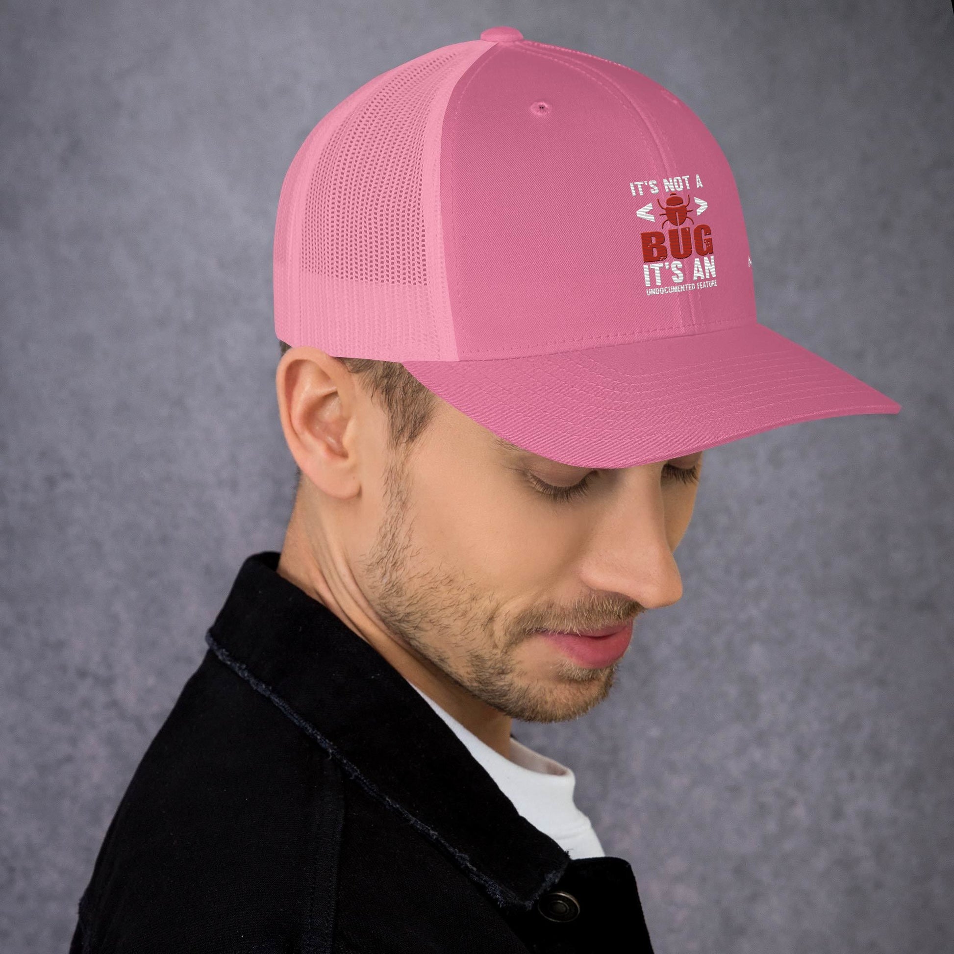 It's not a Bug; it's an Undocumented Feature - Trucker Cap by DarkByteGear