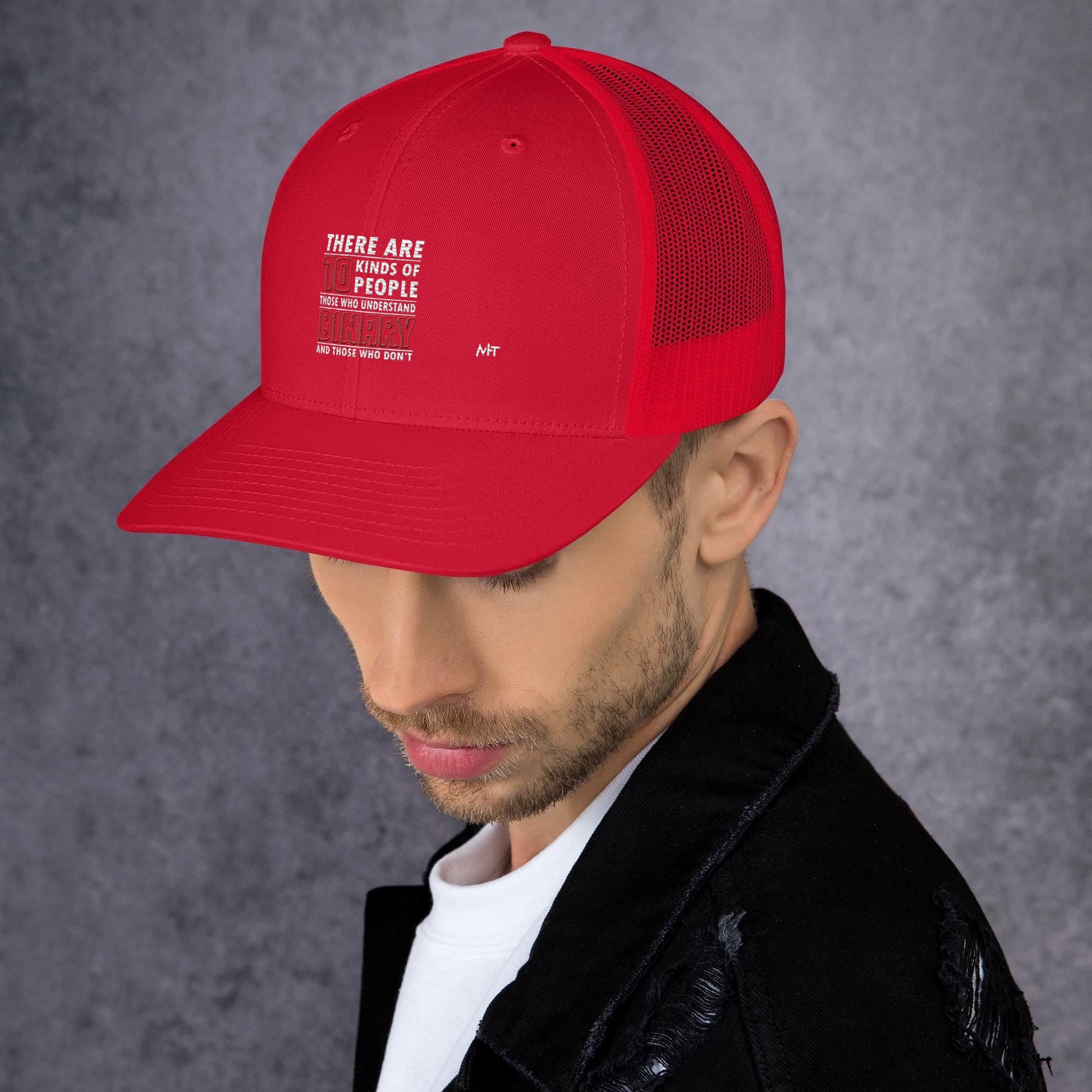 There are 10 kinds of People - Trucker Cap by DarkByteGear