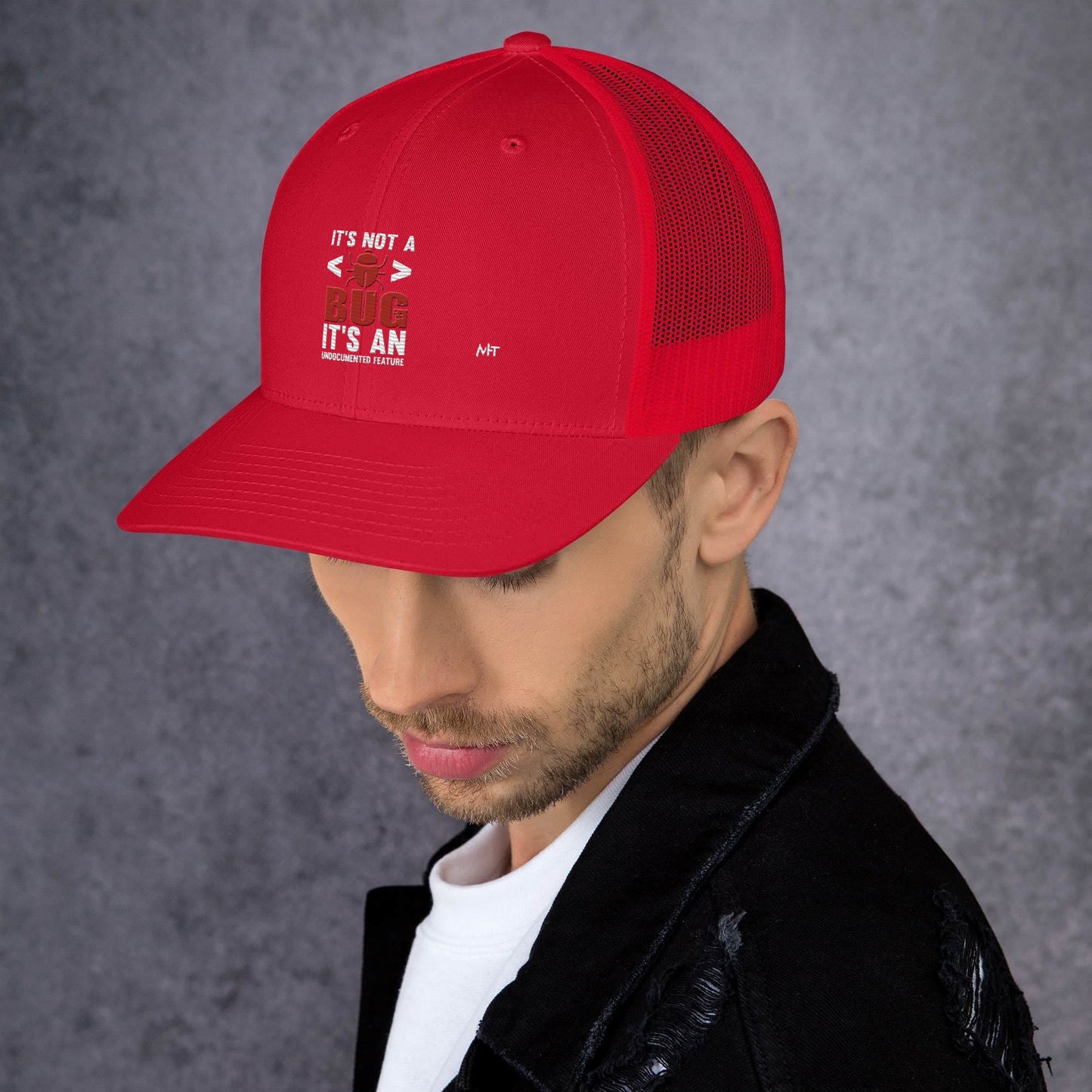 It's not a Bug; it's an Undocumented Feature - Trucker Cap by DarkByteGear