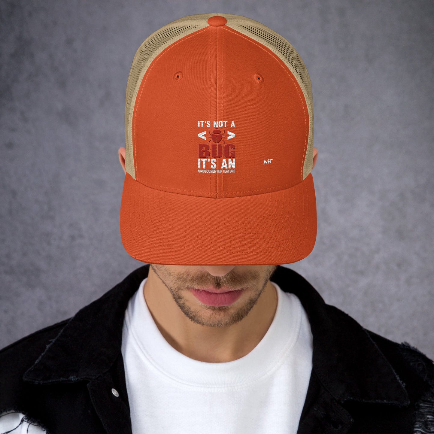It's not a Bug; it's an Undocumented Feature - Trucker Cap by DarkByteGear