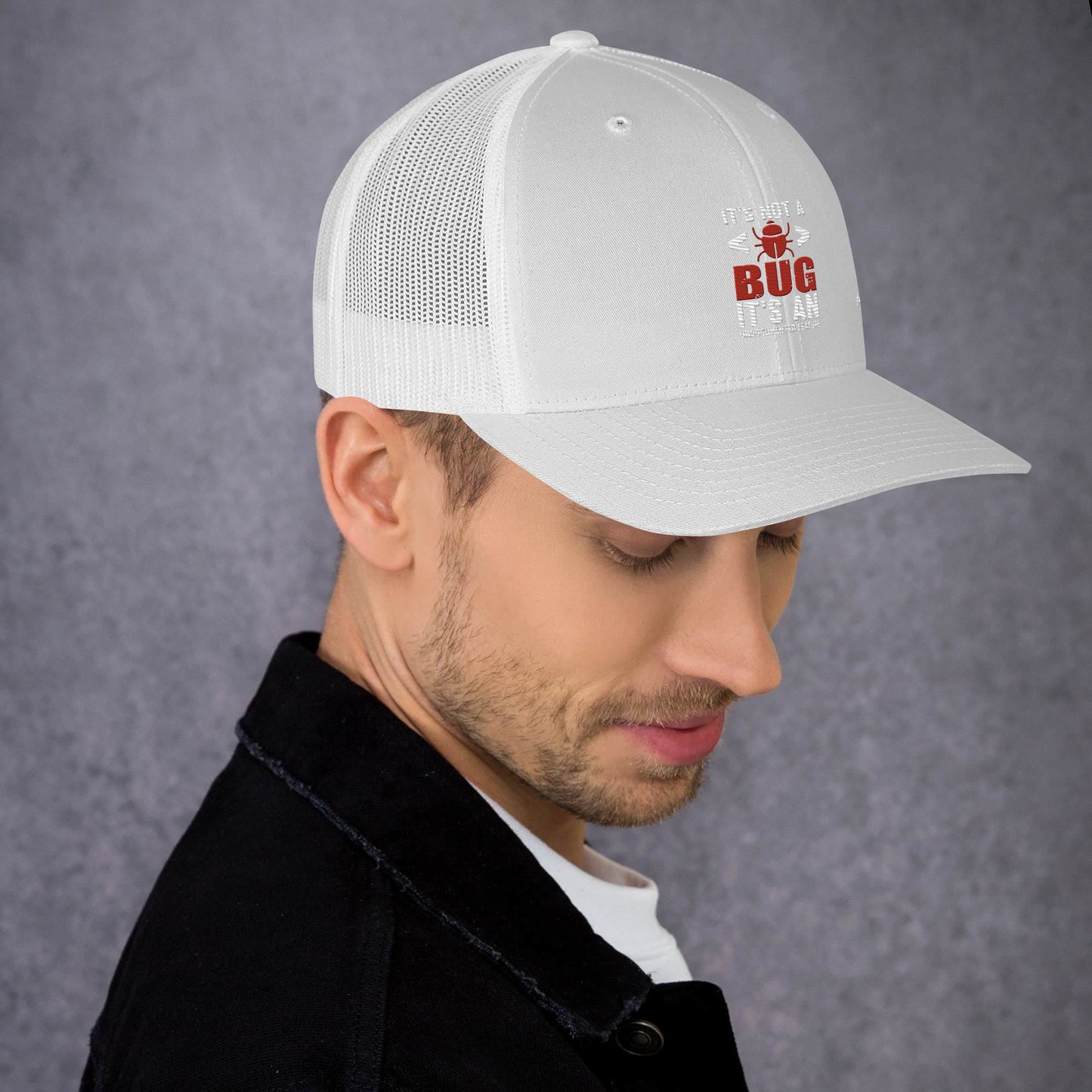It's not a Bug; it's an Undocumented Feature - Trucker Cap by DarkByteGear
