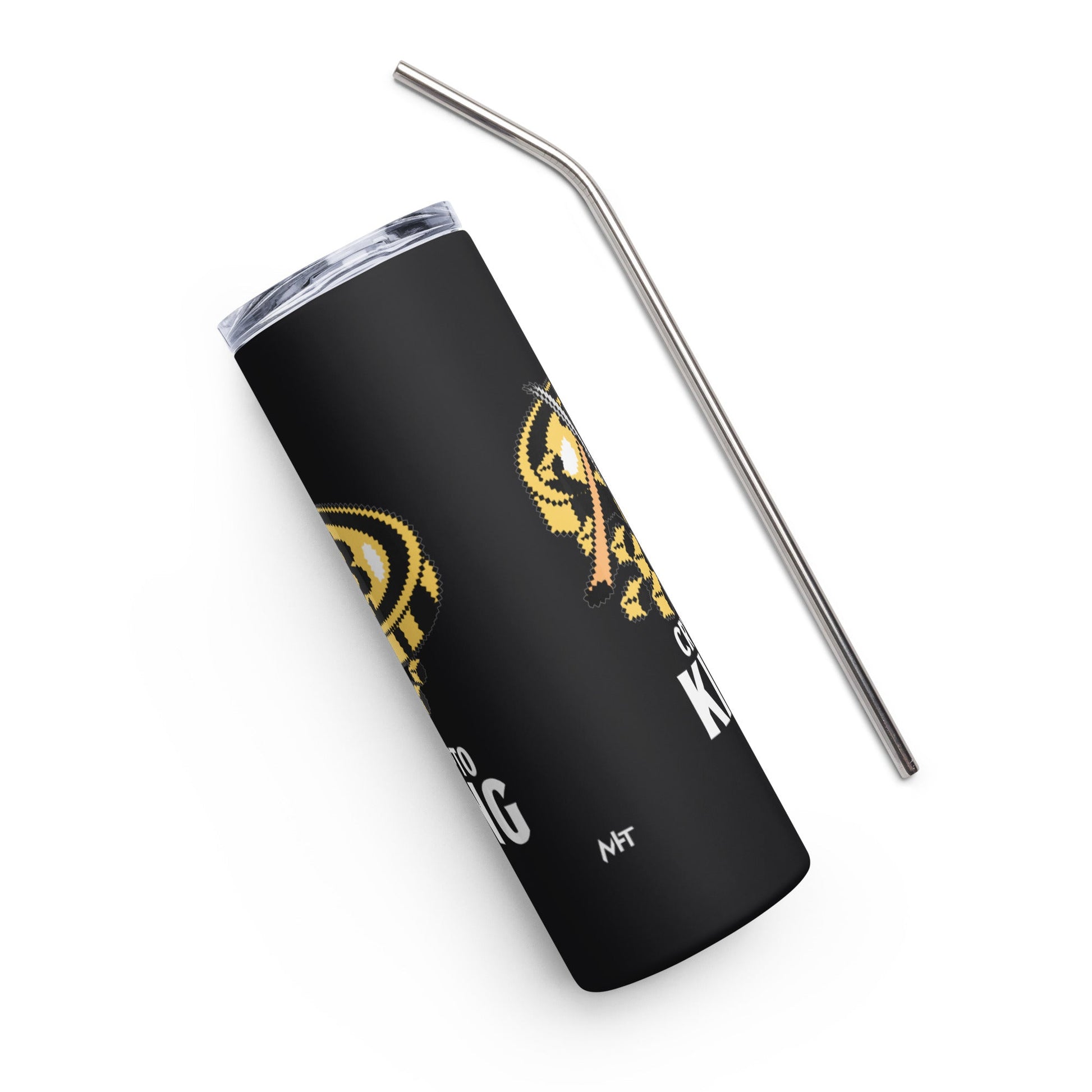 Crypto King - Stainless steel tumbler by DarkByteGear