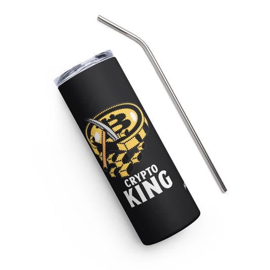 Crypto King - Stainless steel tumbler by DarkByteGear