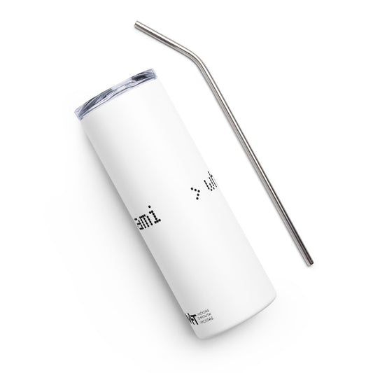 Whoami - Stainless steel tumbler by DarkByteGear