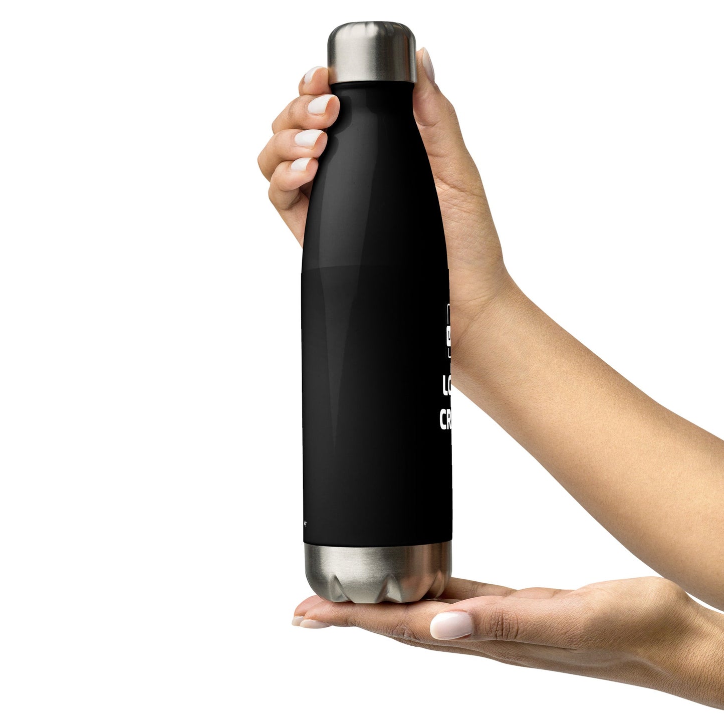 No Logs No Crime - Stainless steel water bottle by DarkByteGear